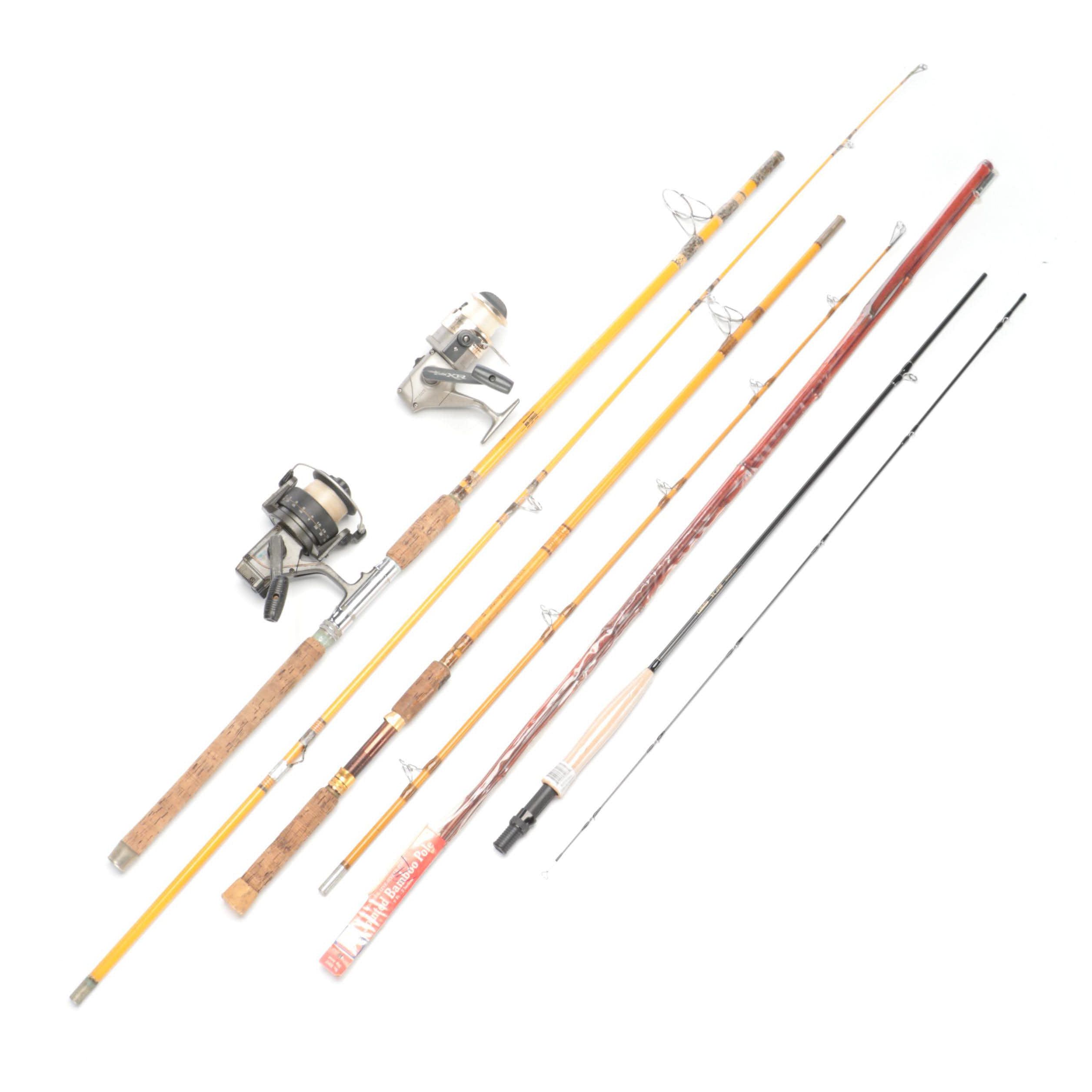 Wright & McGill, Cabela's and Other Fishing Rods With Two Reels