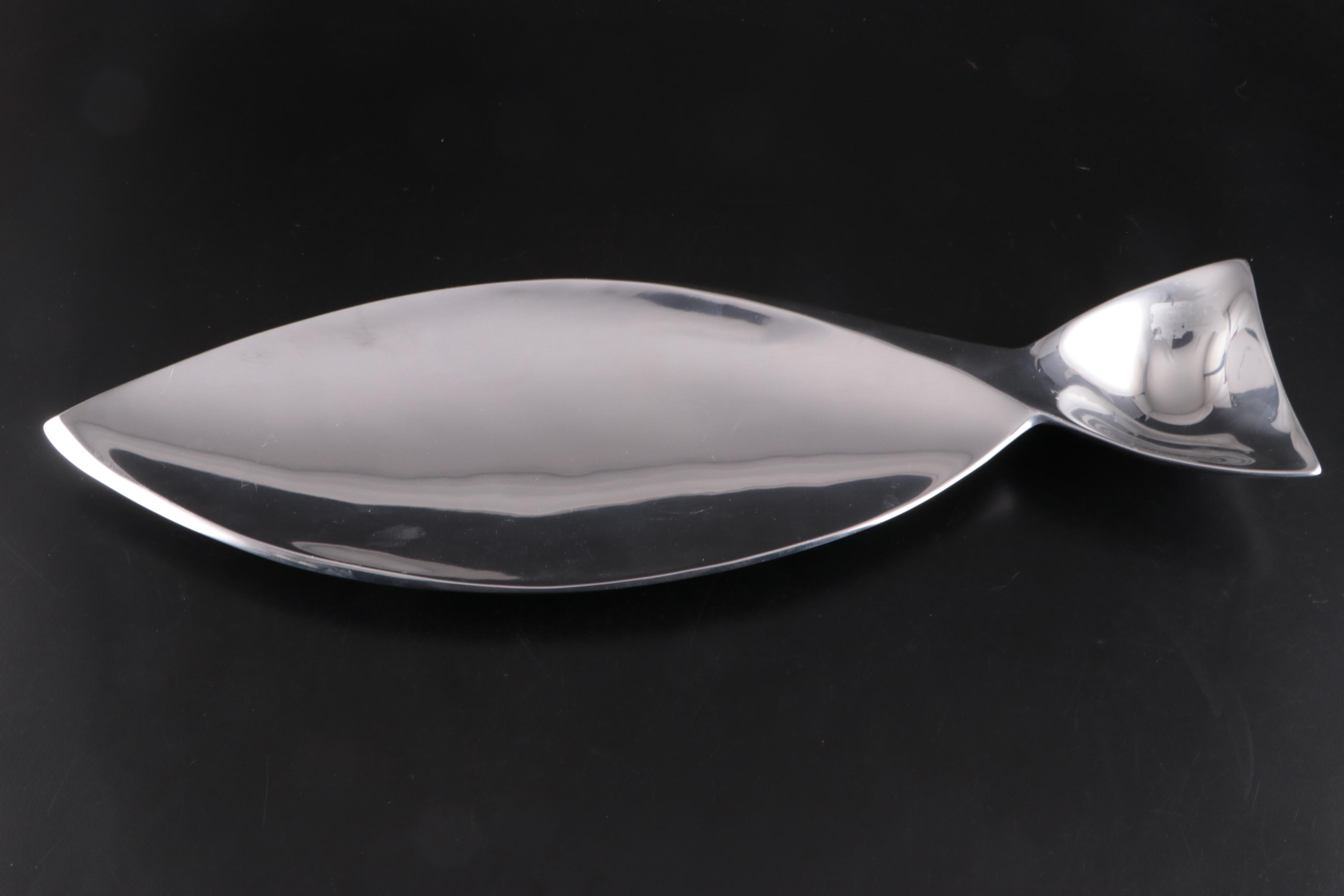 Nambé Aluminum Alloy Fish-Shaped Serving Platters, 2011