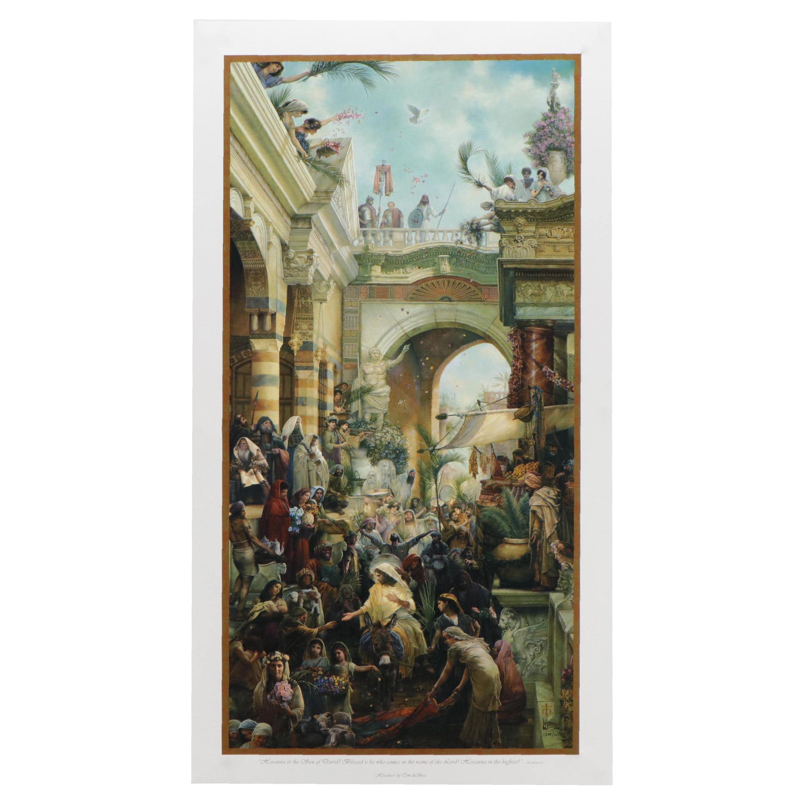 Tom duBois Offset Lithograph "Hosanna!," 2002