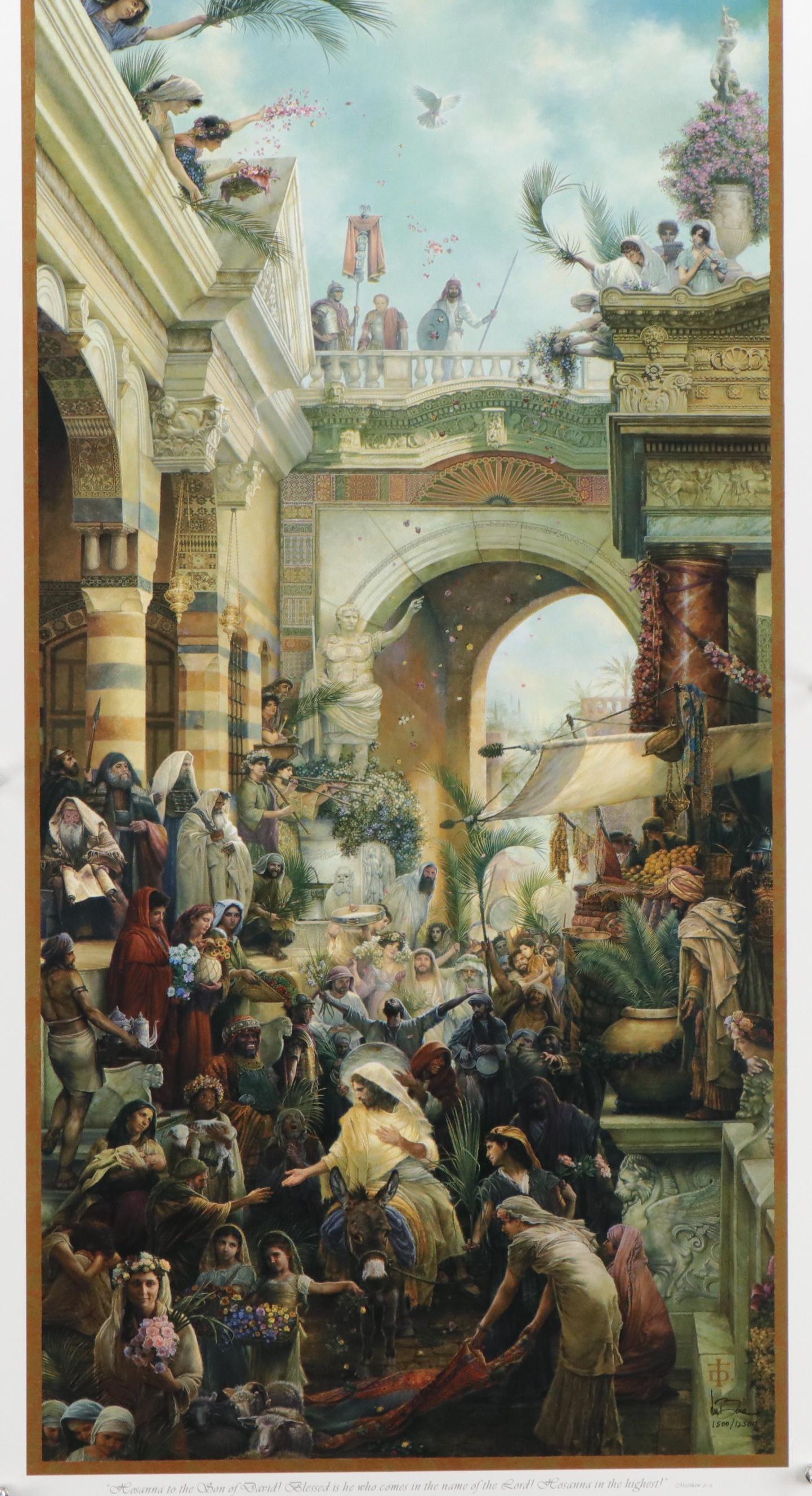 Tom duBois Offset Lithograph "Hosanna!," 2002