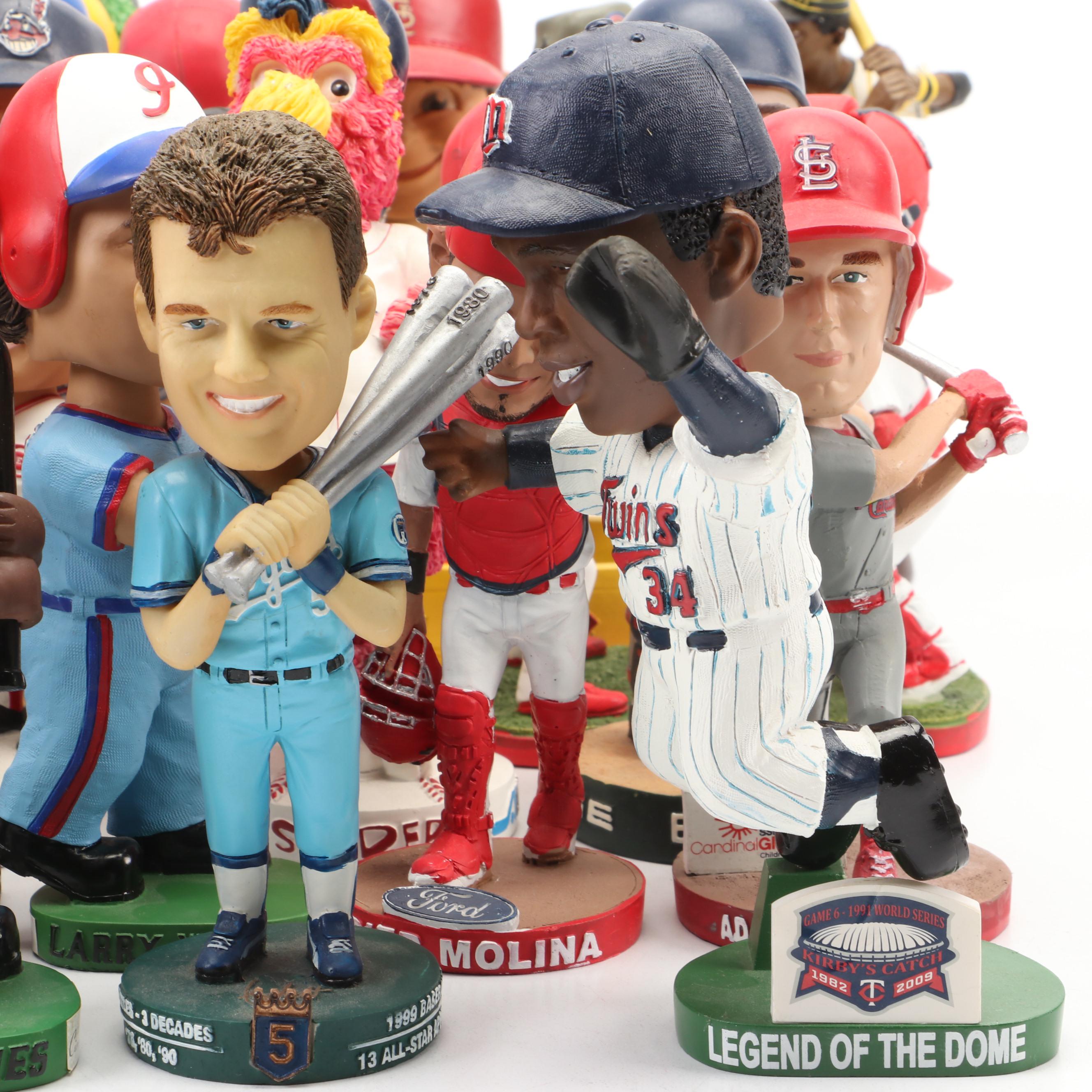 Baseball Bobbleheads Featuring Yadier Molina, Rollie Fingers, and More