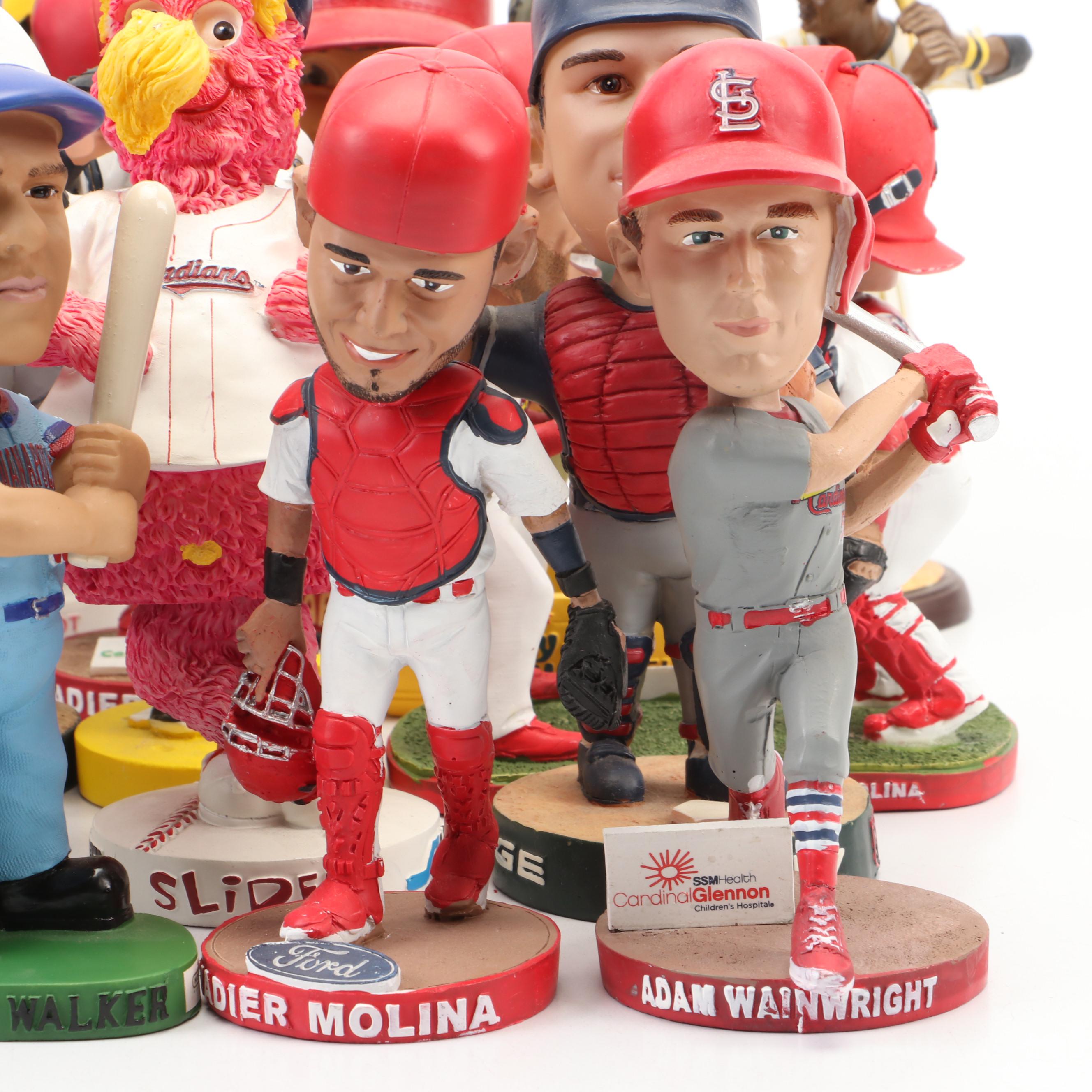 Baseball Bobbleheads Featuring Yadier Molina, Rollie Fingers, and More