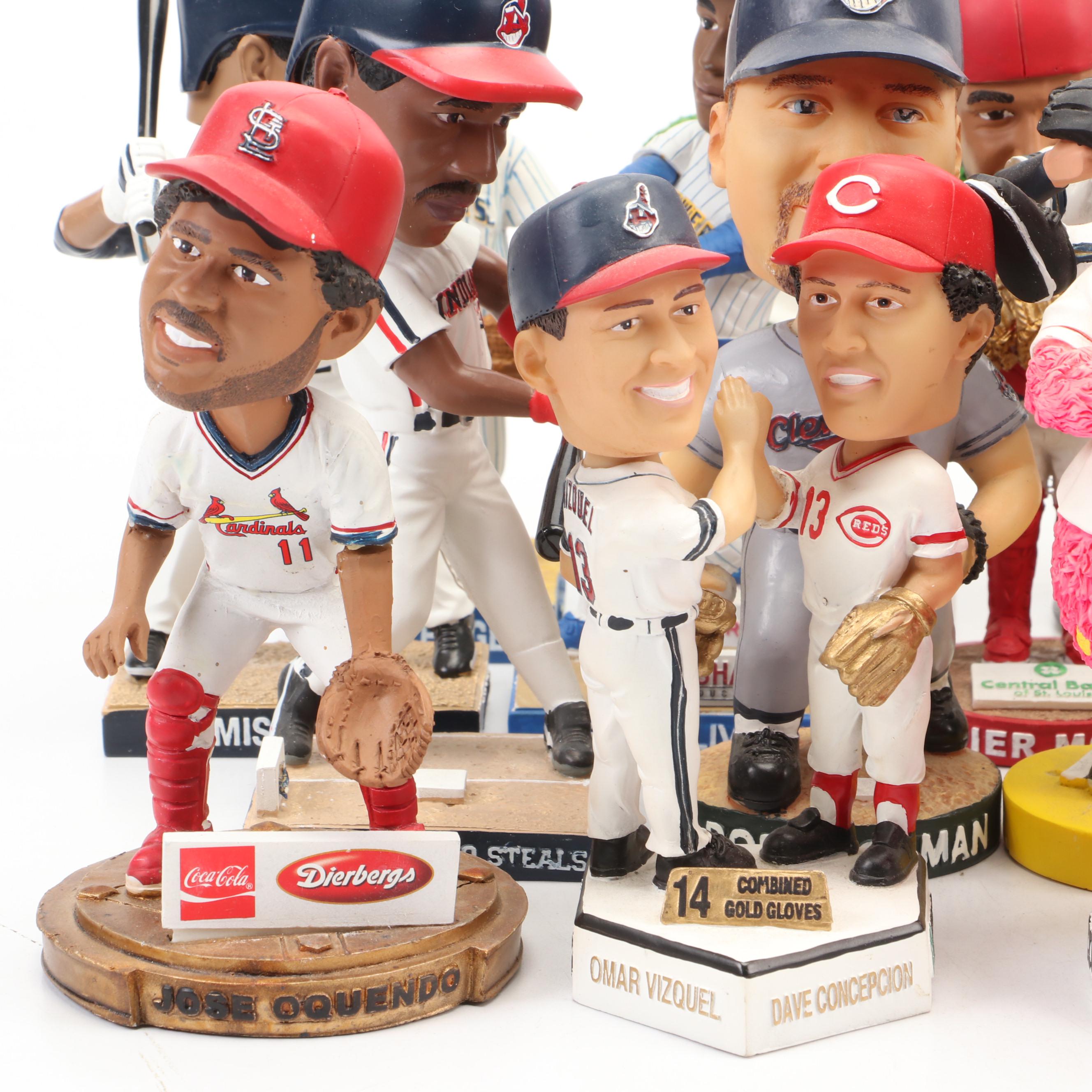Baseball Bobbleheads Featuring Yadier Molina, Rollie Fingers, and More