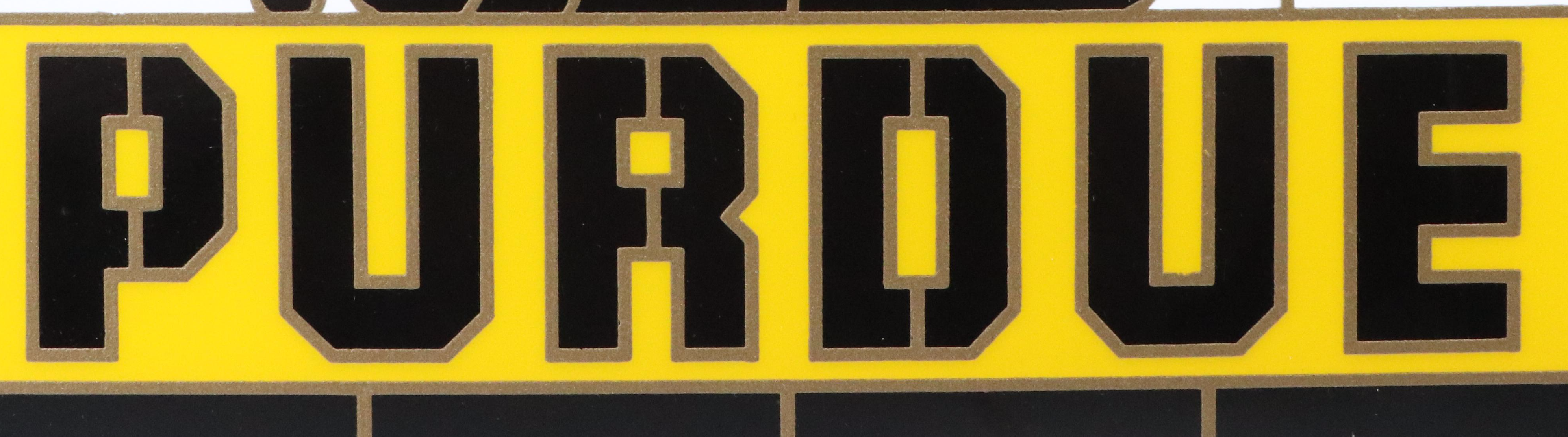 Purdue Pete Hanging Glass Window Panel