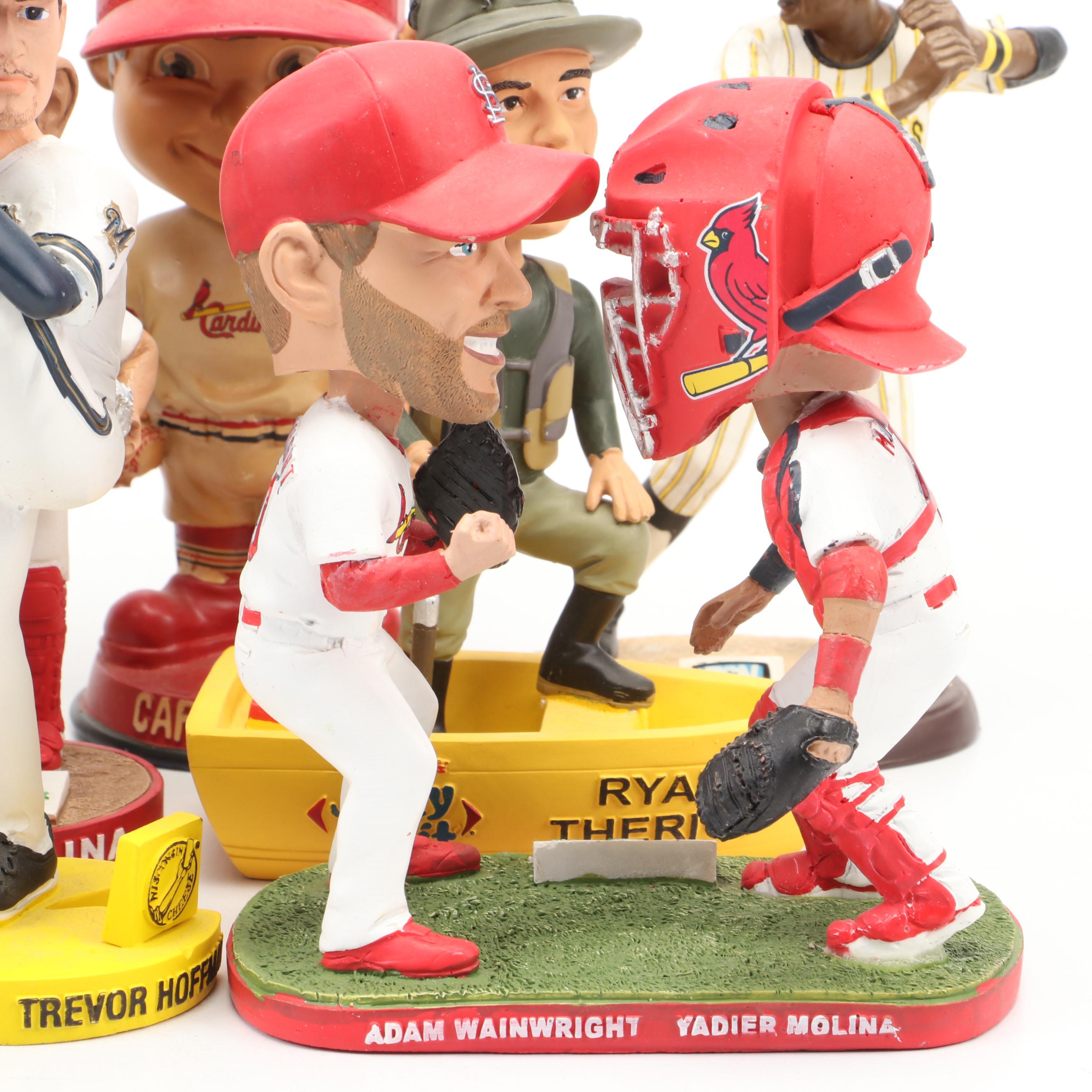 Baseball Bobbleheads Featuring Yadier Molina, Rollie Fingers, and More