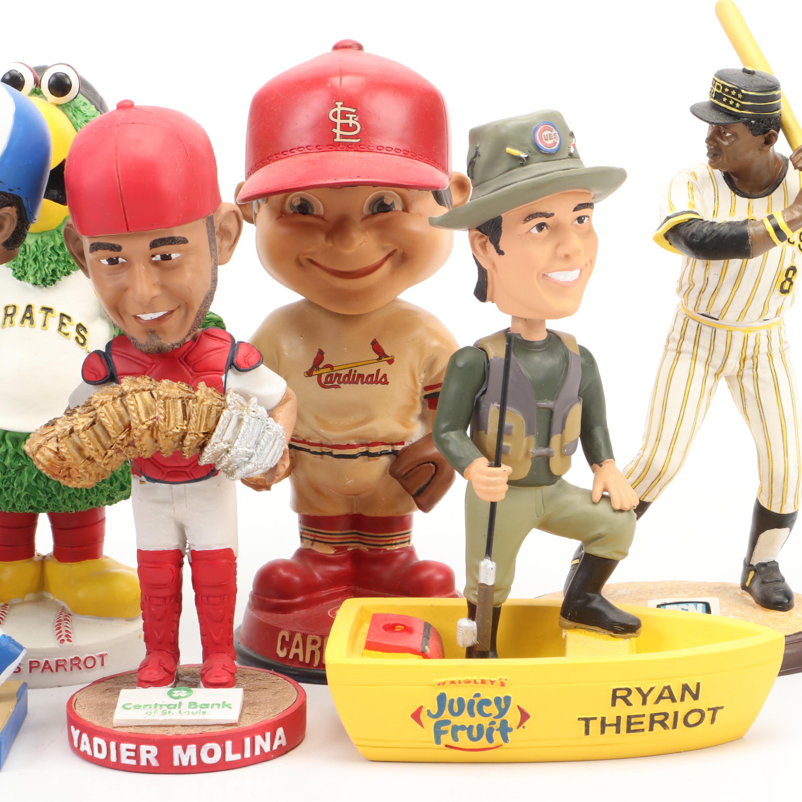 Baseball Bobbleheads Featuring Yadier Molina, Rollie Fingers, and More