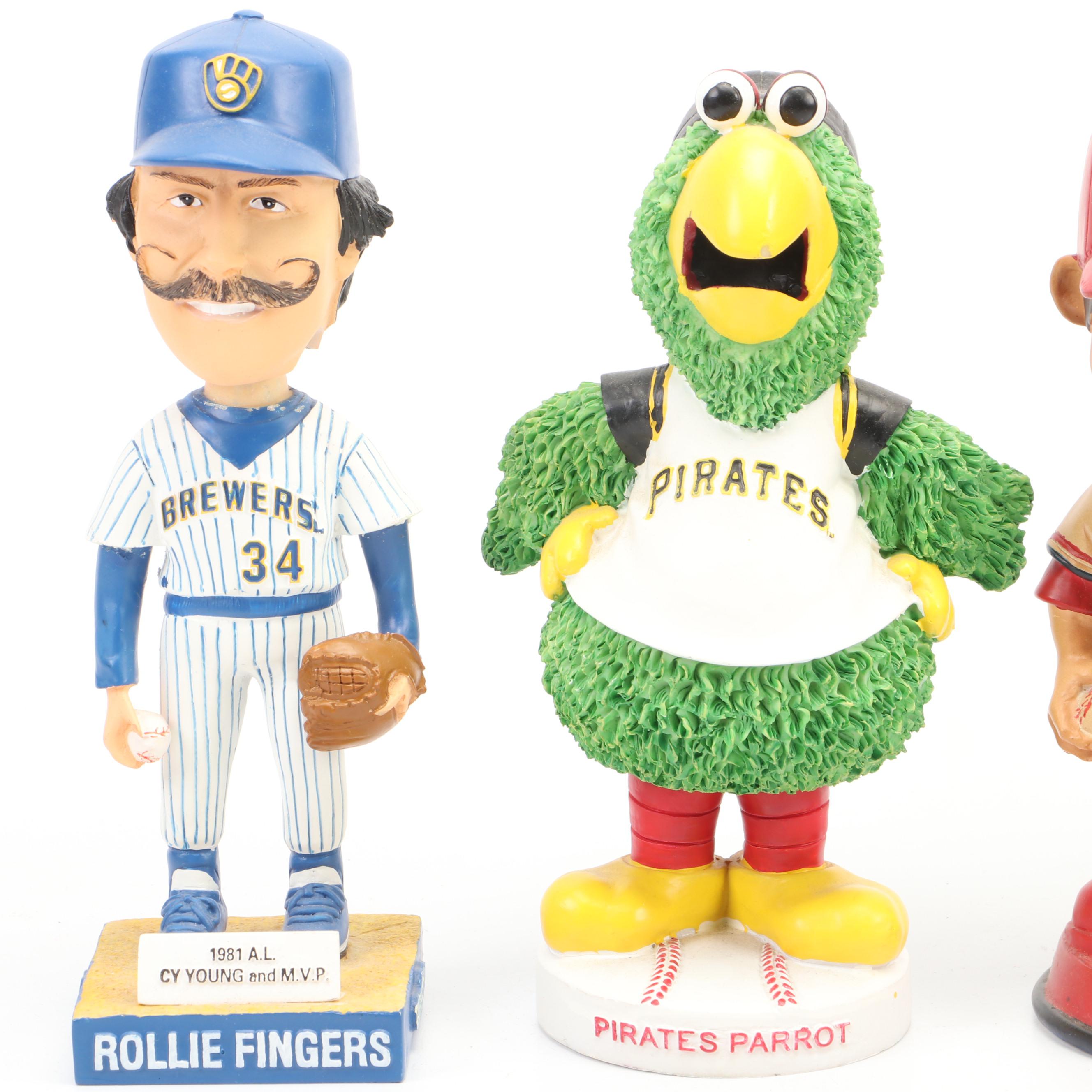 Baseball Bobbleheads Featuring Yadier Molina, Rollie Fingers, and More