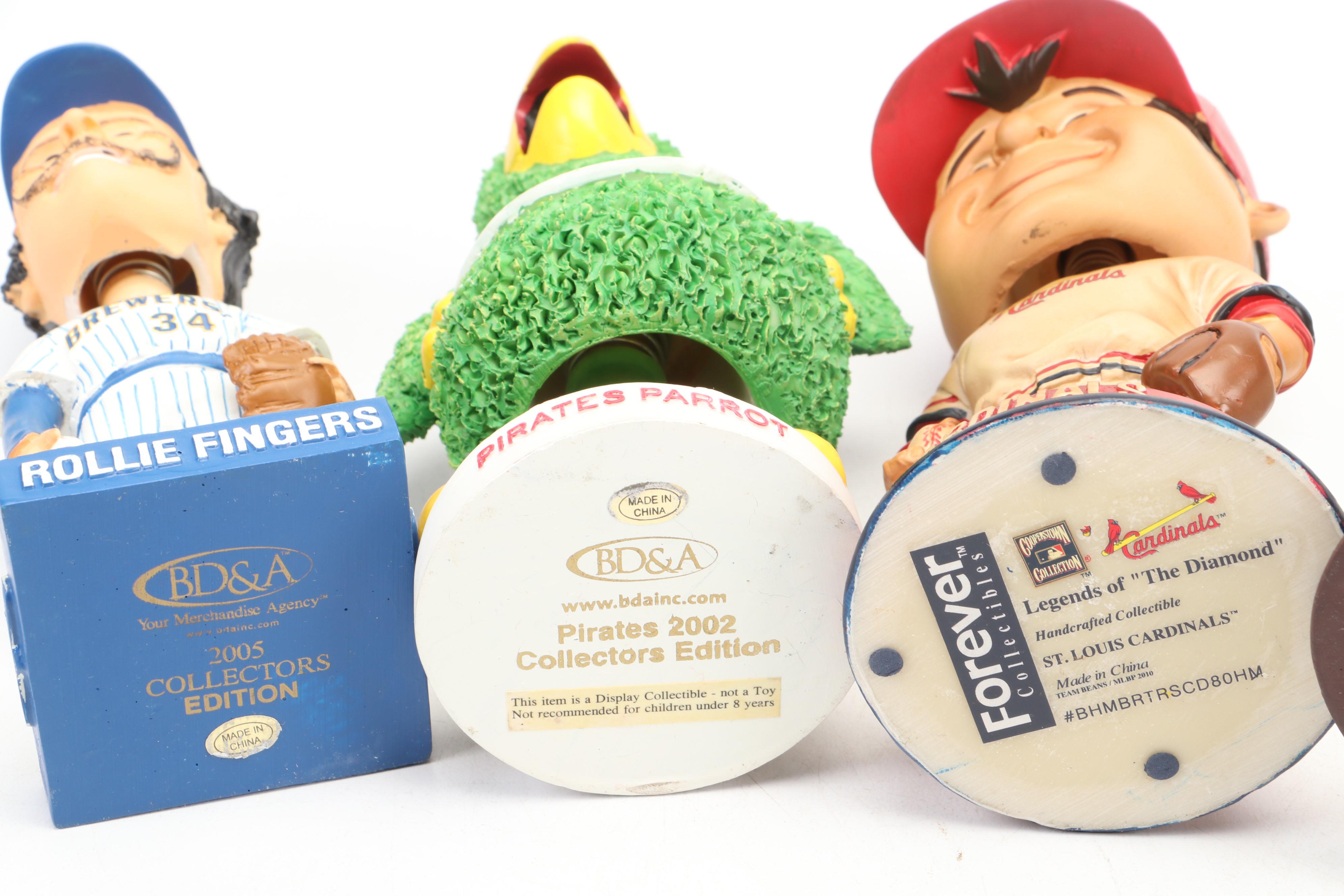 Baseball Bobbleheads Featuring Yadier Molina, Rollie Fingers, and More