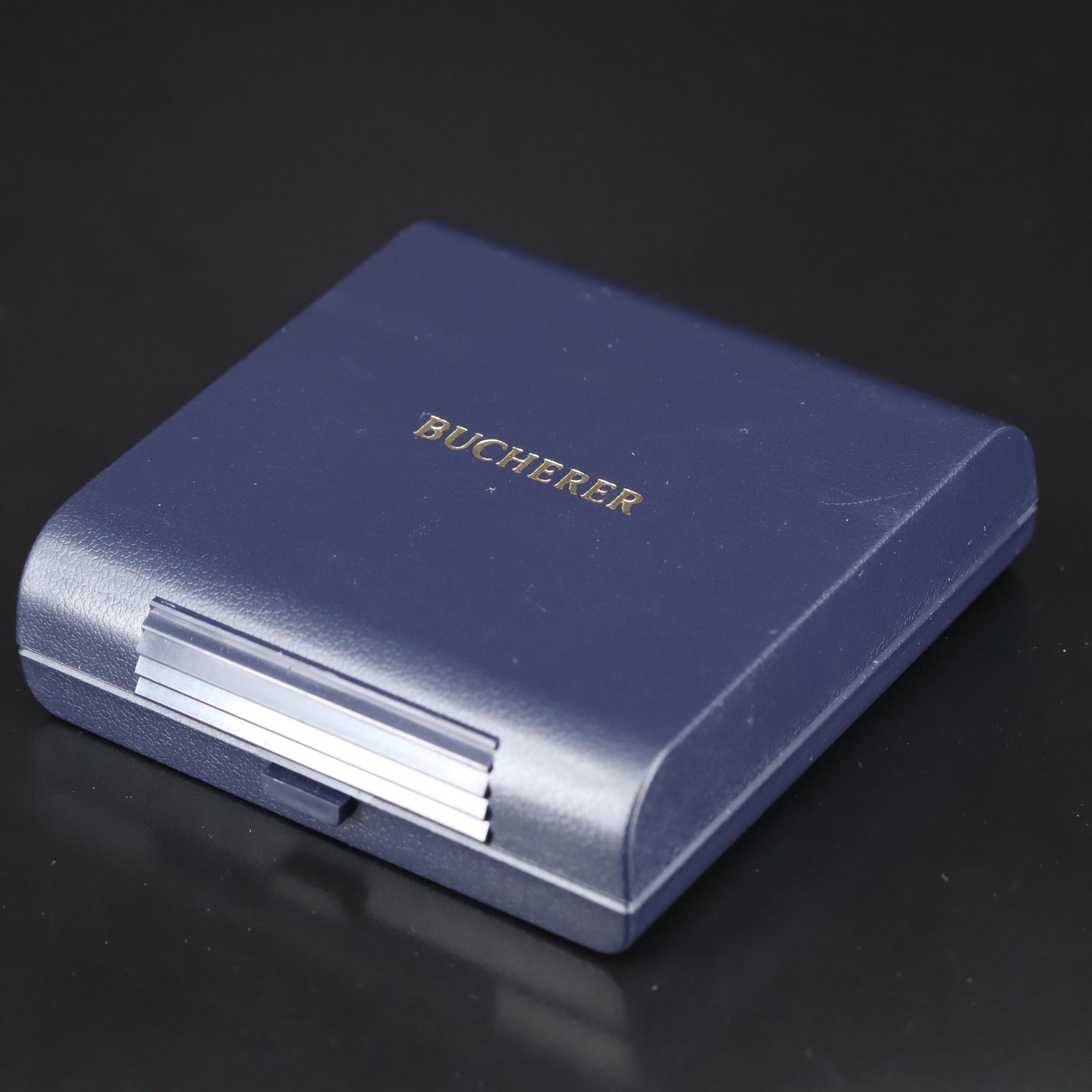 Swiss Made Bucherer Scenic Ornate Hunting Case Pocket Watch