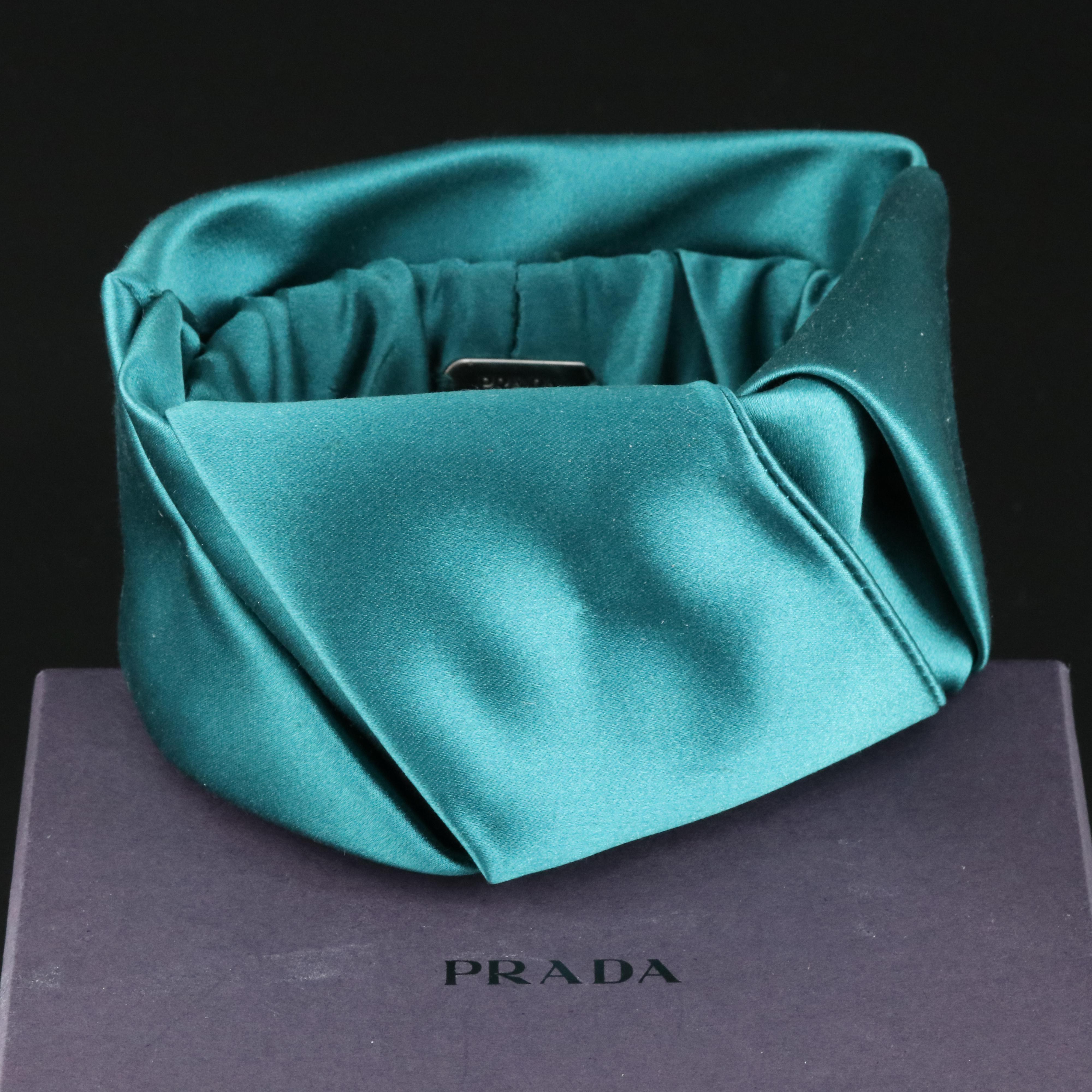 Prada Smeraldo Silk Bracelet with Box