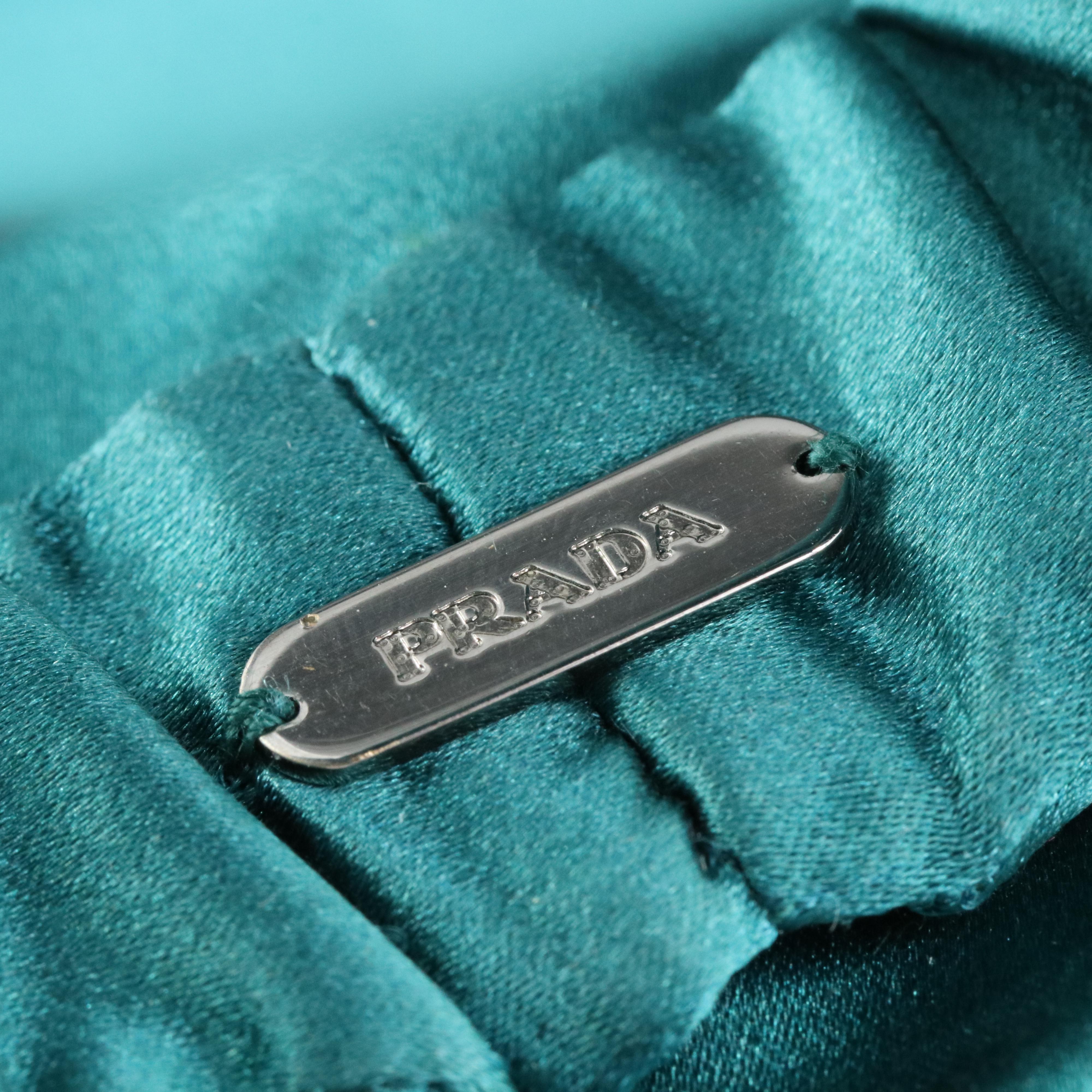 Prada Smeraldo Silk Bracelet with Box