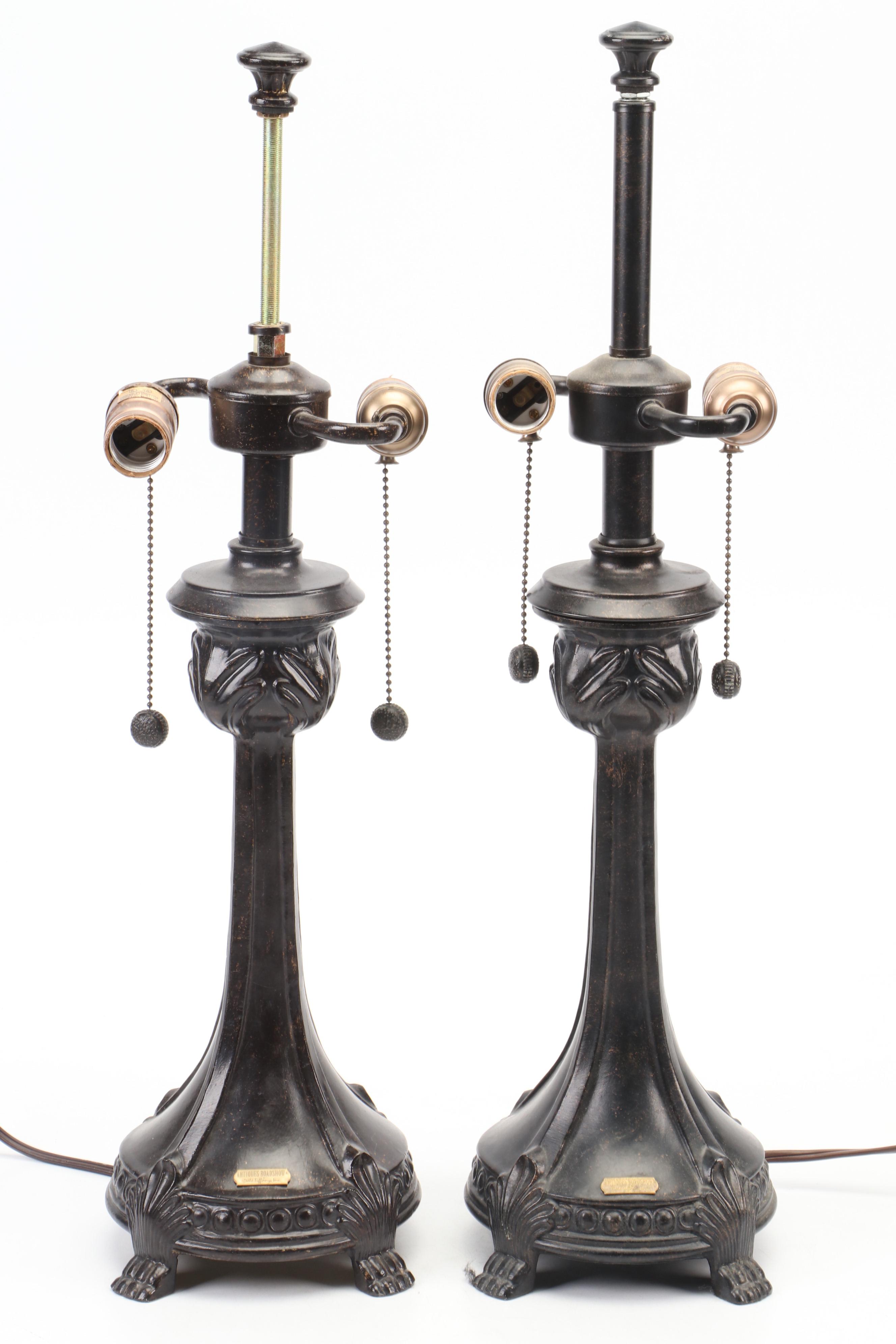 Pair of Dale Tiffany Antiques Roadshow Collection Table Lamps