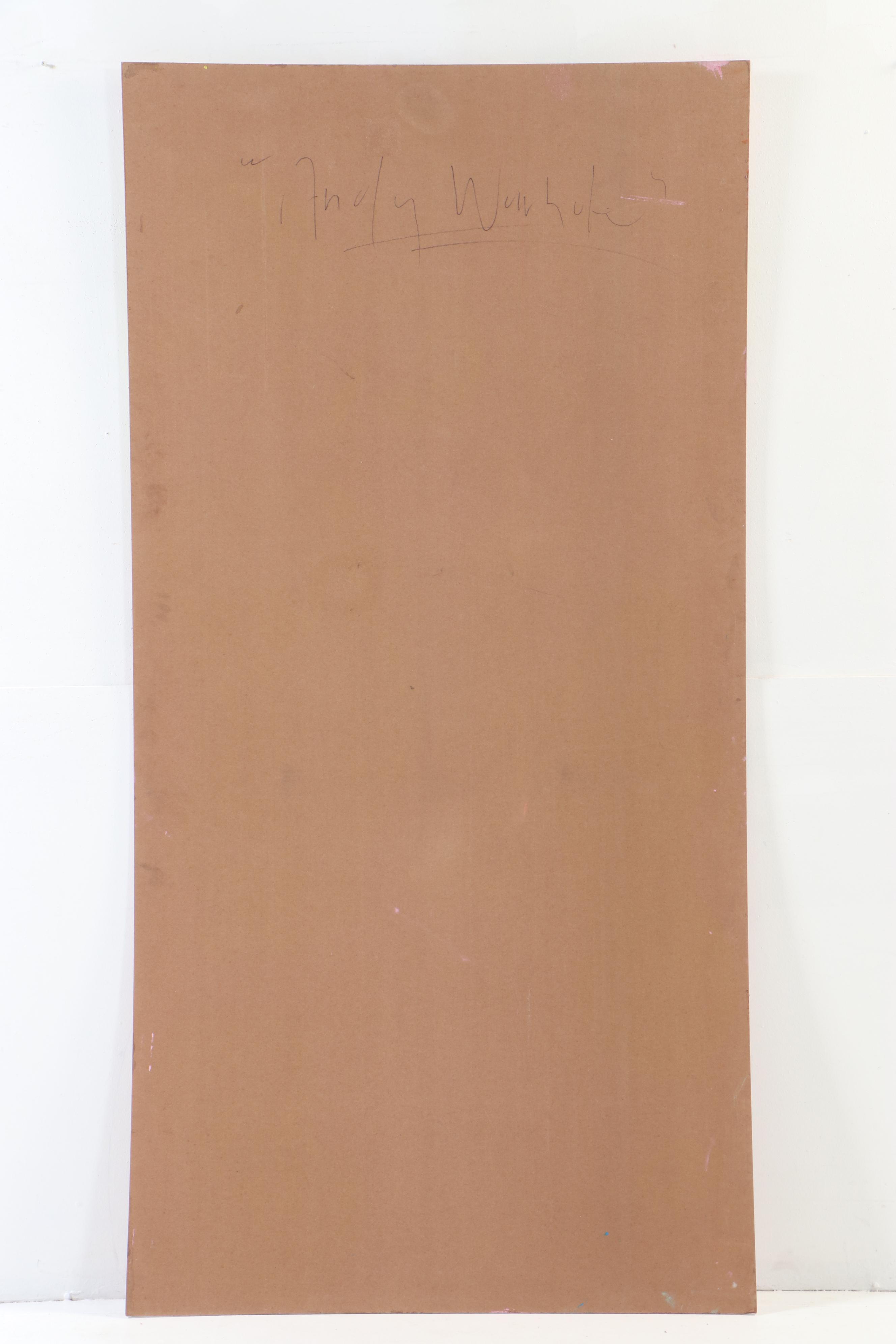 Peter Keil Large-Scale Abstract Portrait Acrylic Painting "Andy Warhol"