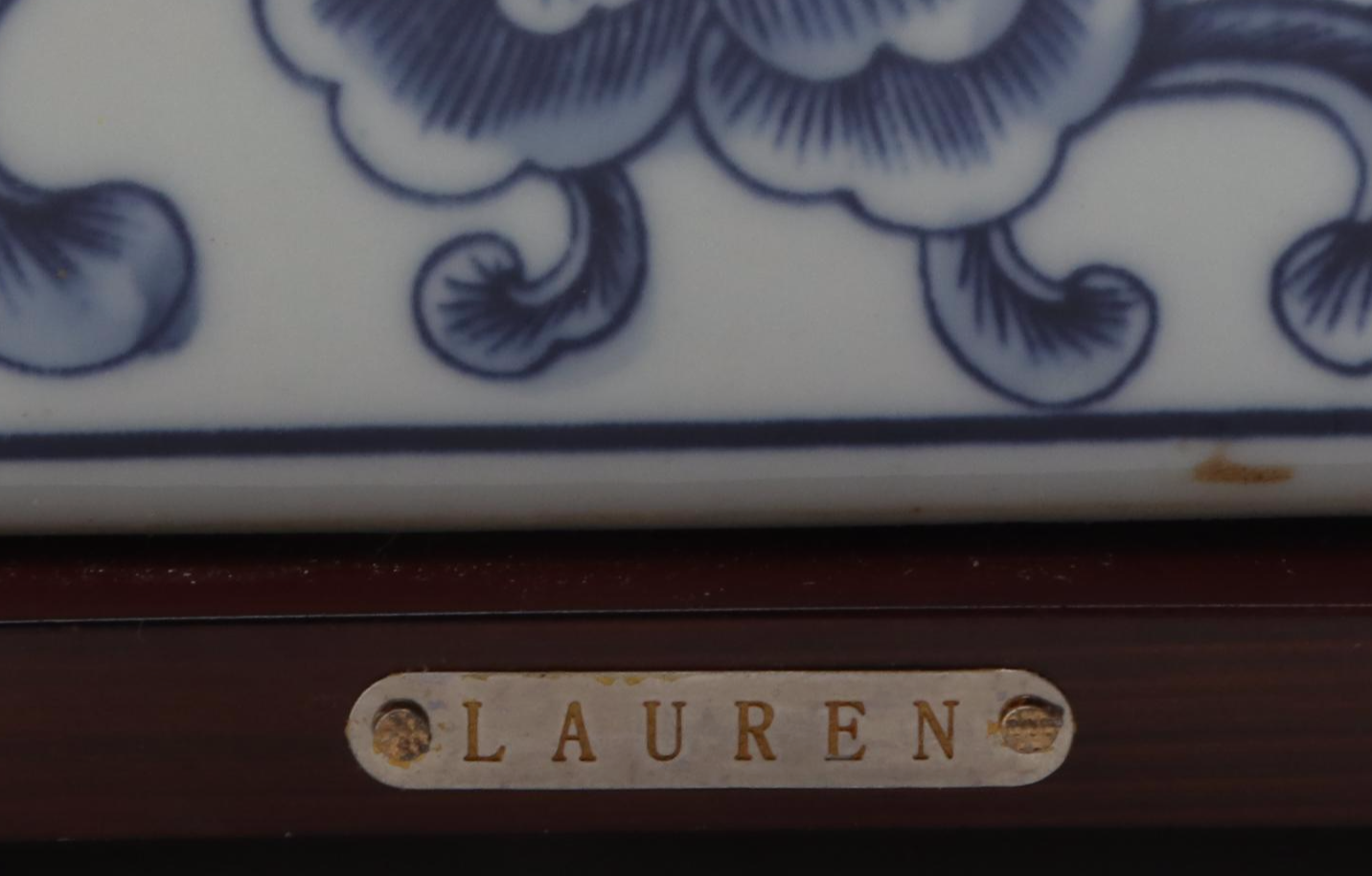 Ralph Lauren "Lauren" Blue and White Porcelain Table Lamp, 2013