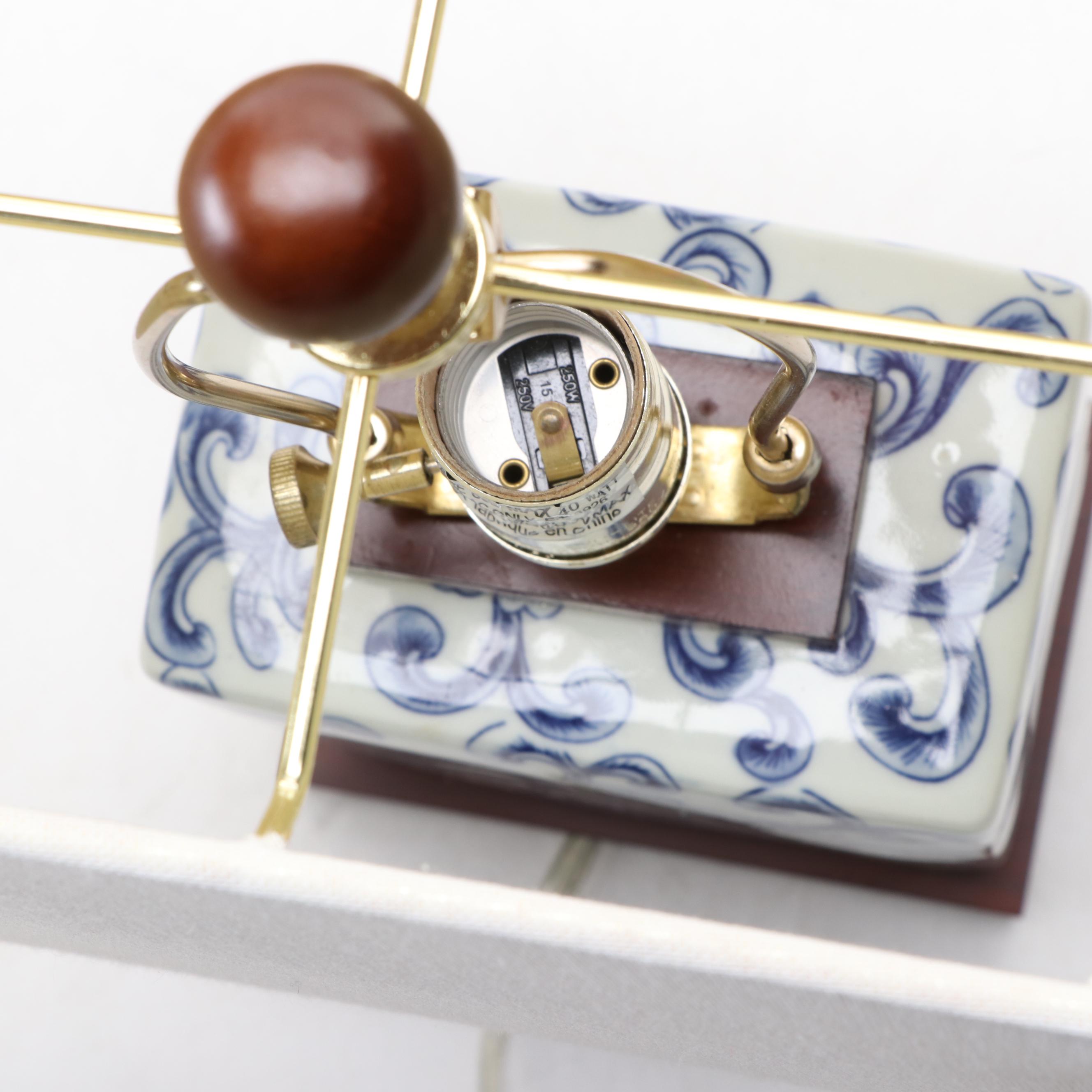 Ralph Lauren "Lauren" Blue and White Porcelain Table Lamp, 2013