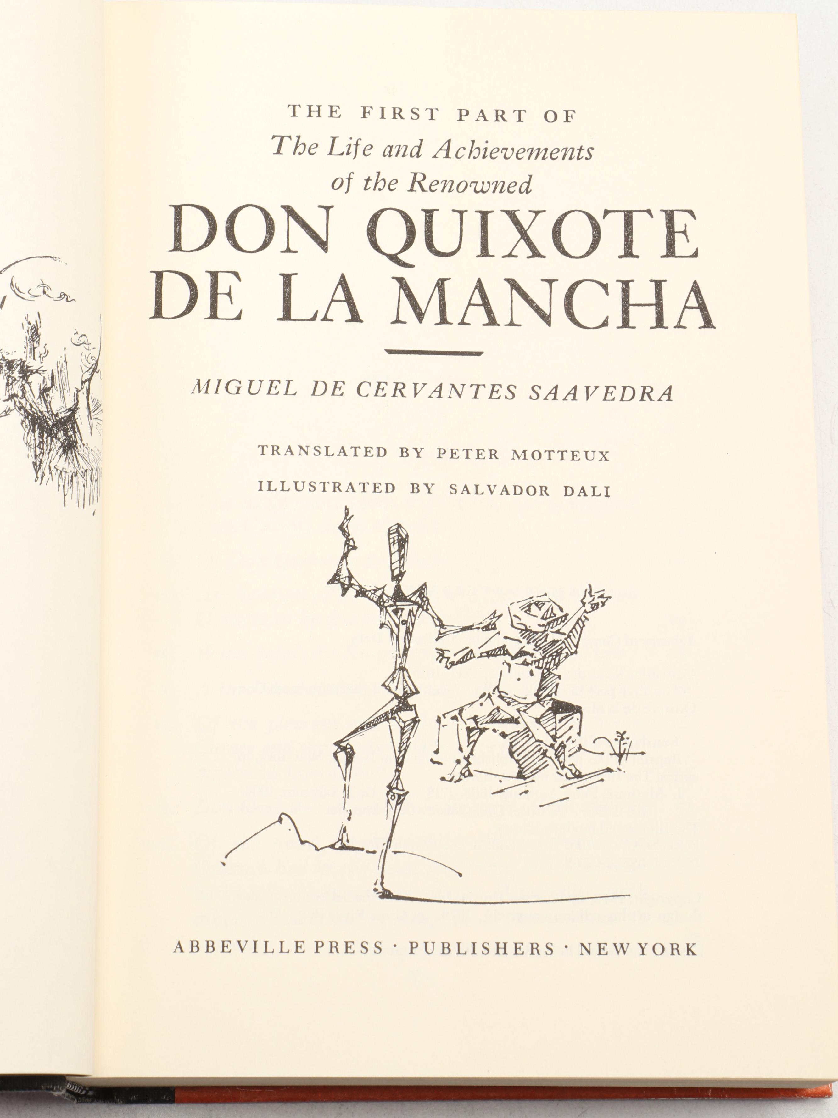 Salvador Dalí Illustrated "Don Quixote" by Miguel de Cervantes Saavedra, 1979
