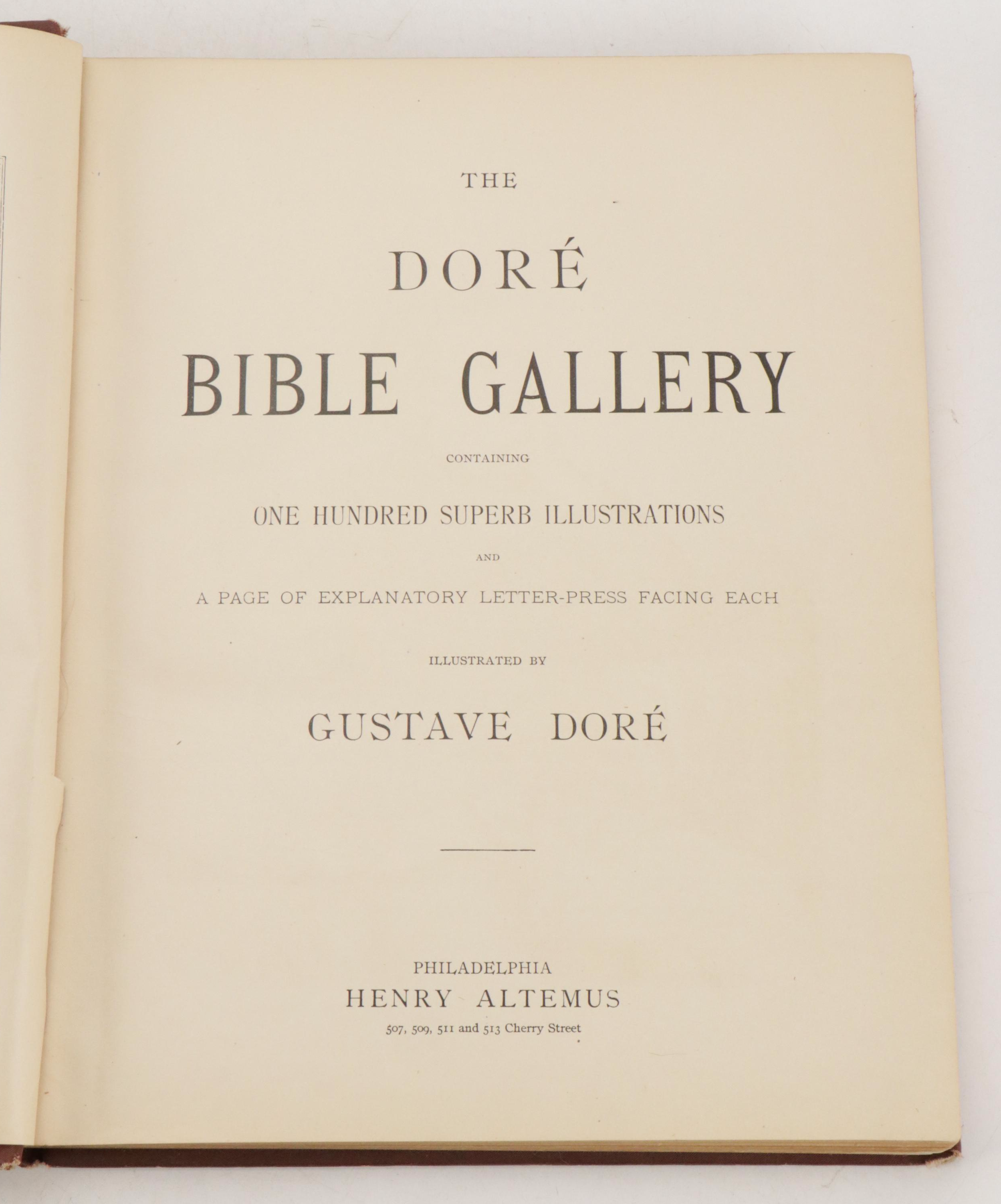 Illustrated "The Doré Bible Gallery" by Gustave Doré and More Books