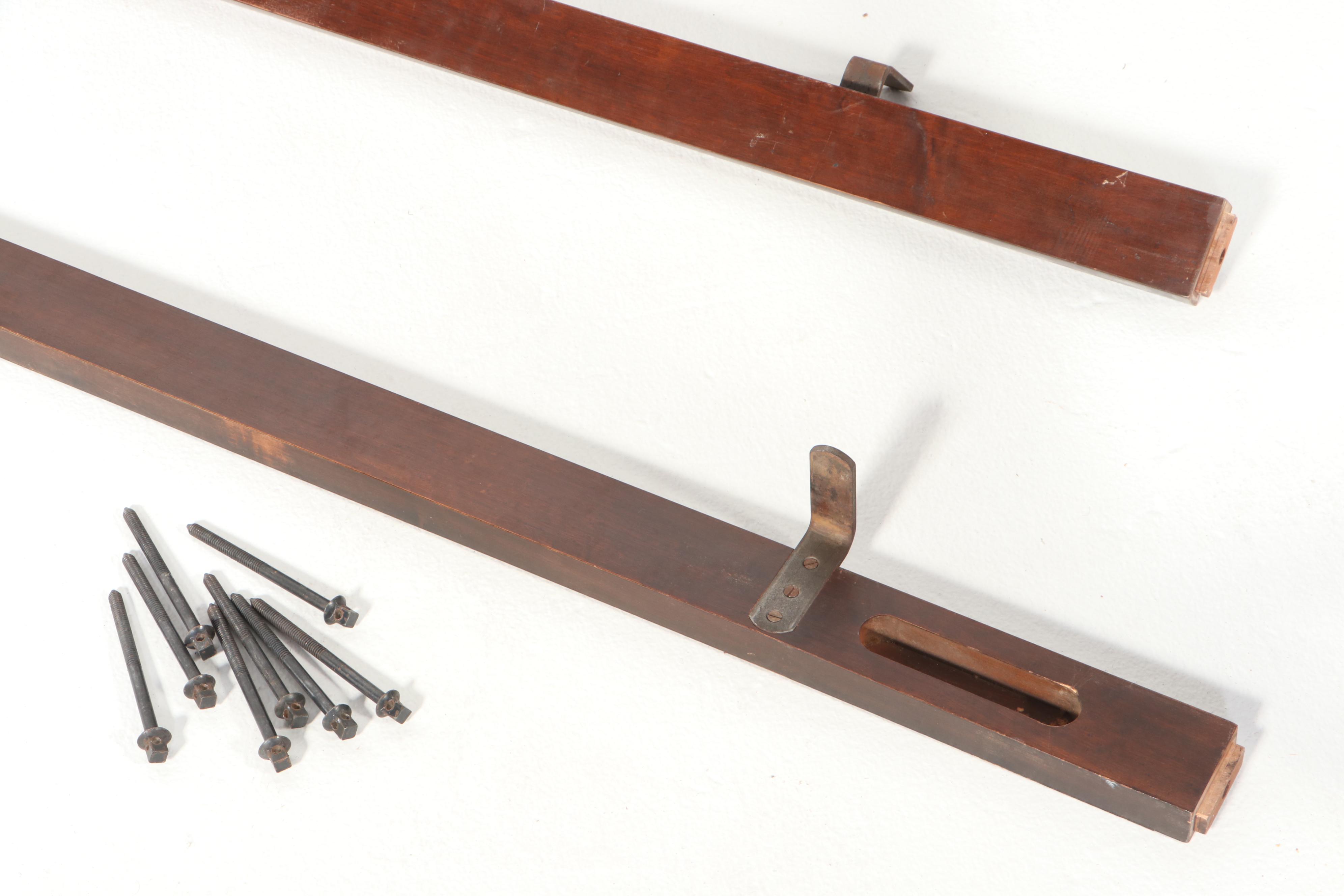 Pair of Federal Style Mahogany Twin Size Four-Poster Beds