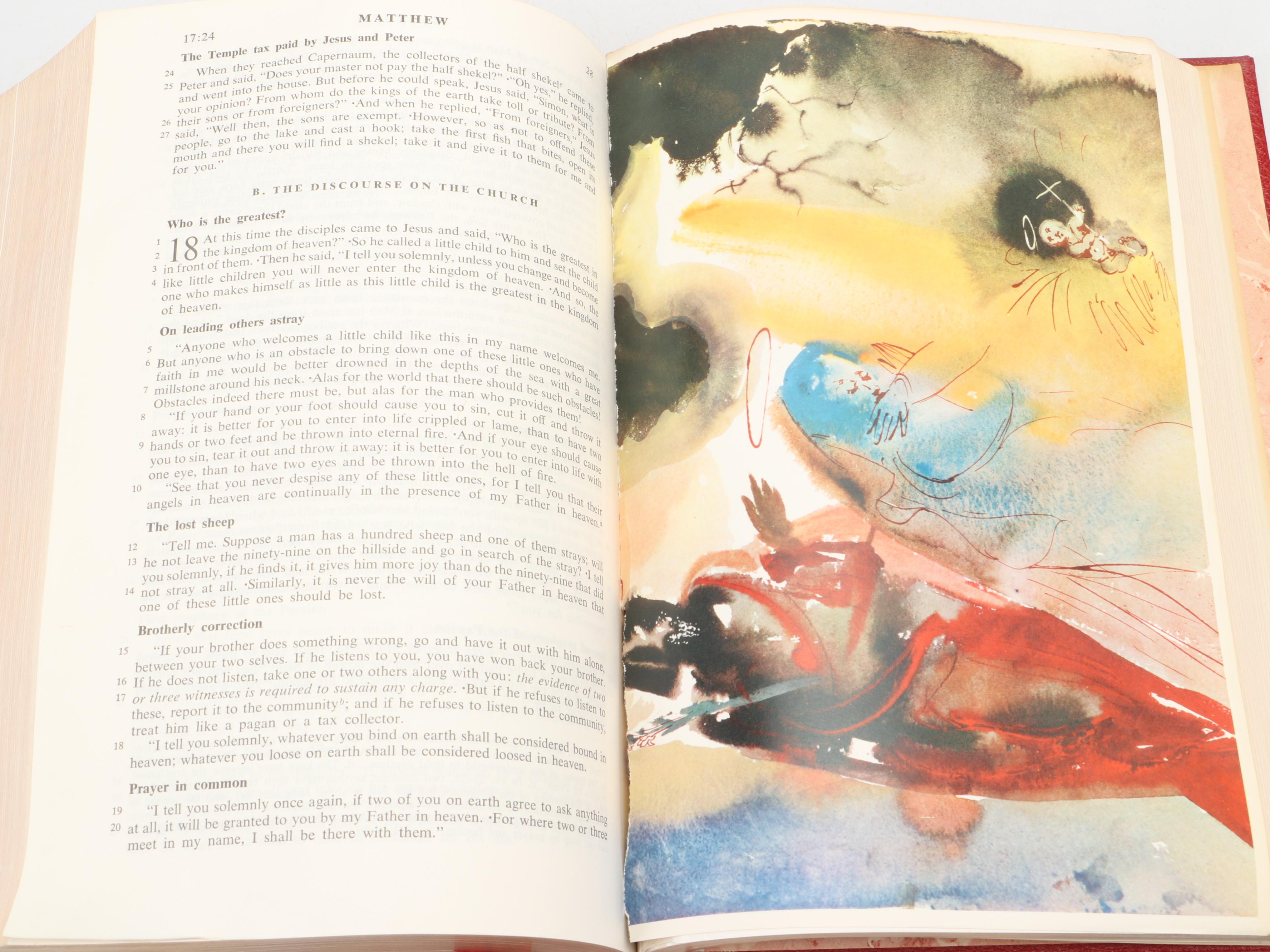 Salvador Dalí Illustrated Jerusalem Bible Edited by Alexander Jones, 1970