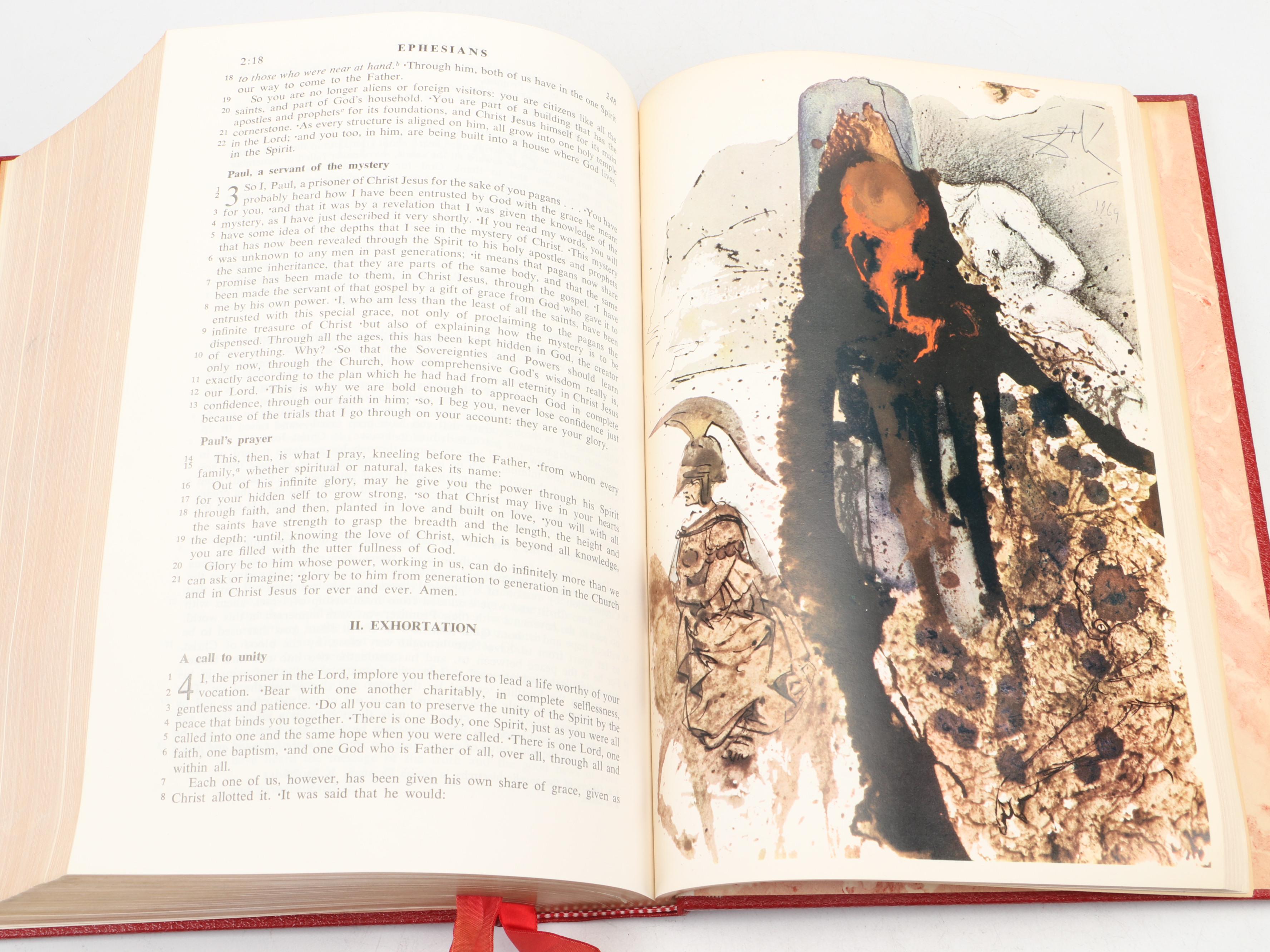Salvador Dalí Illustrated Jerusalem Bible Edited by Alexander Jones, 1970