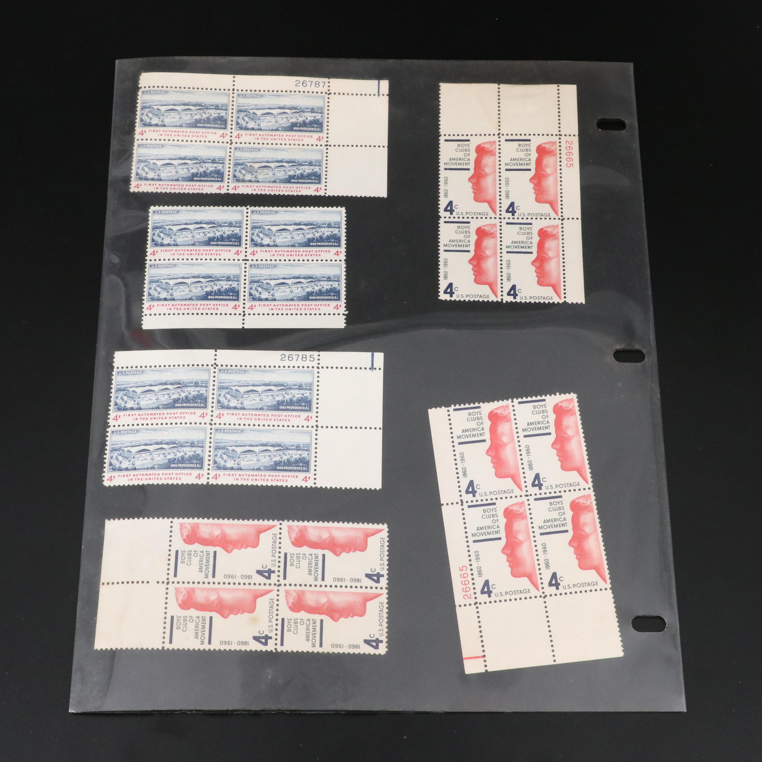 Miscellaneous Vintage U.S. Postage Stamp Sheets