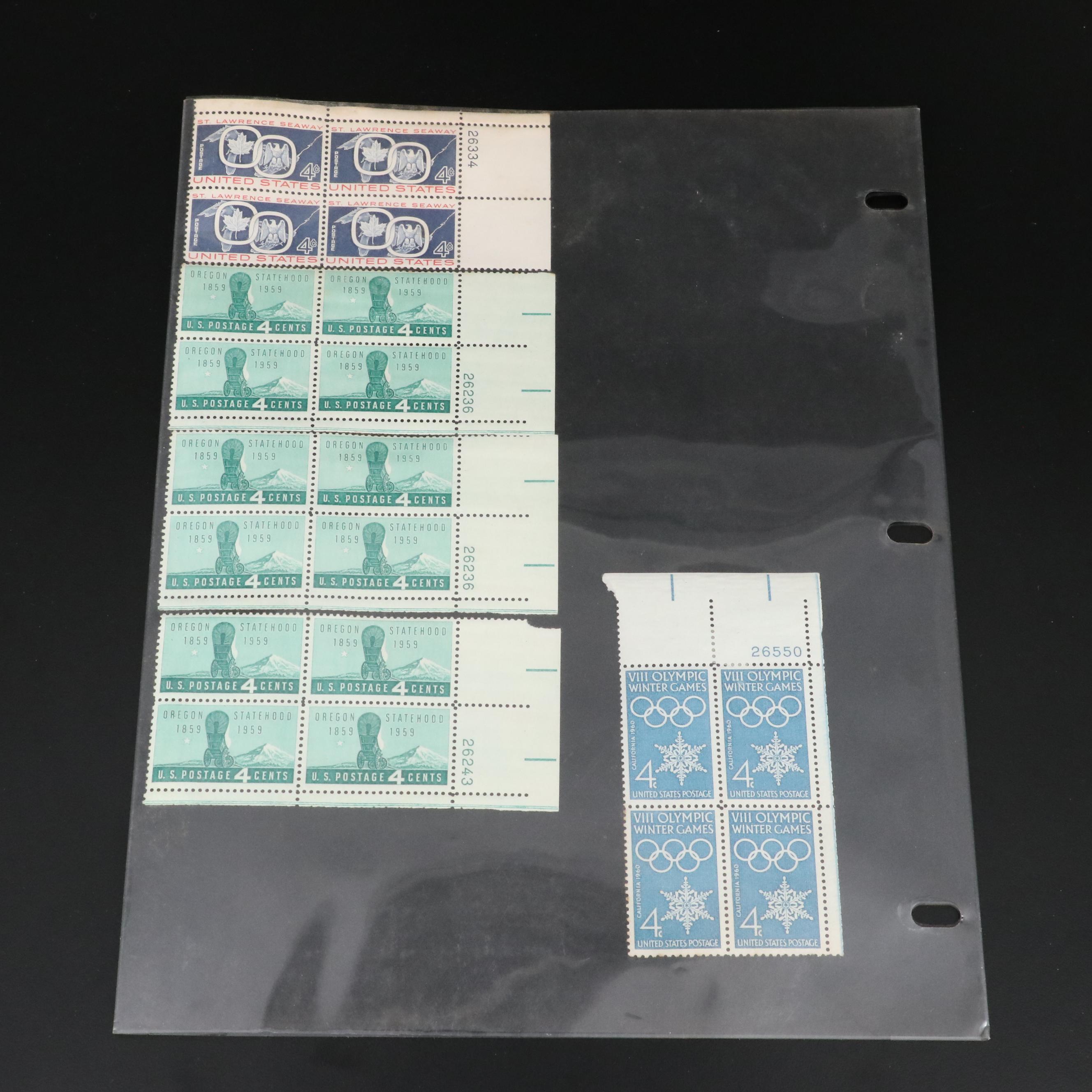 Miscellaneous Vintage U.S. Postage Stamp Sheets