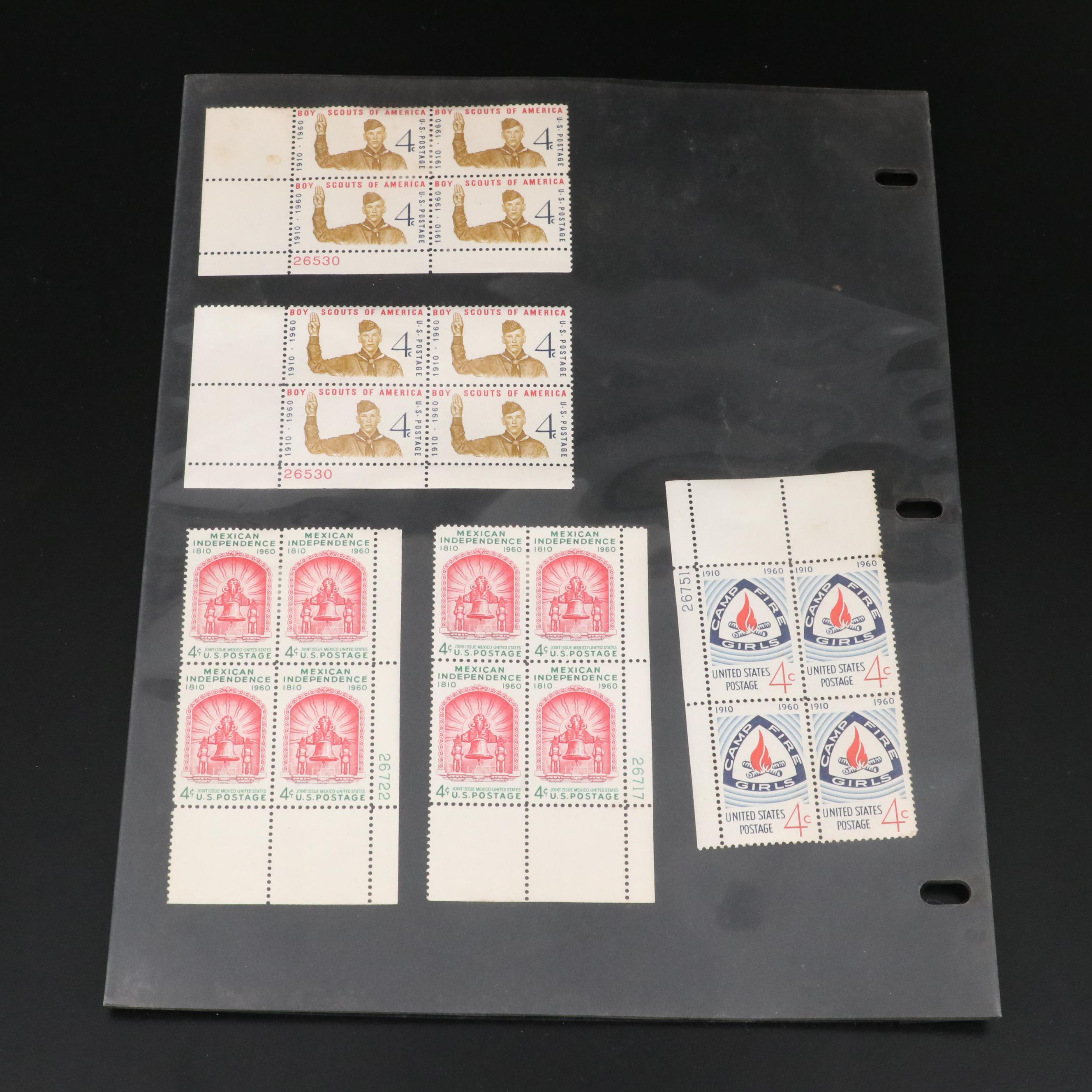 Miscellaneous Vintage U.S. Postage Stamp Sheets