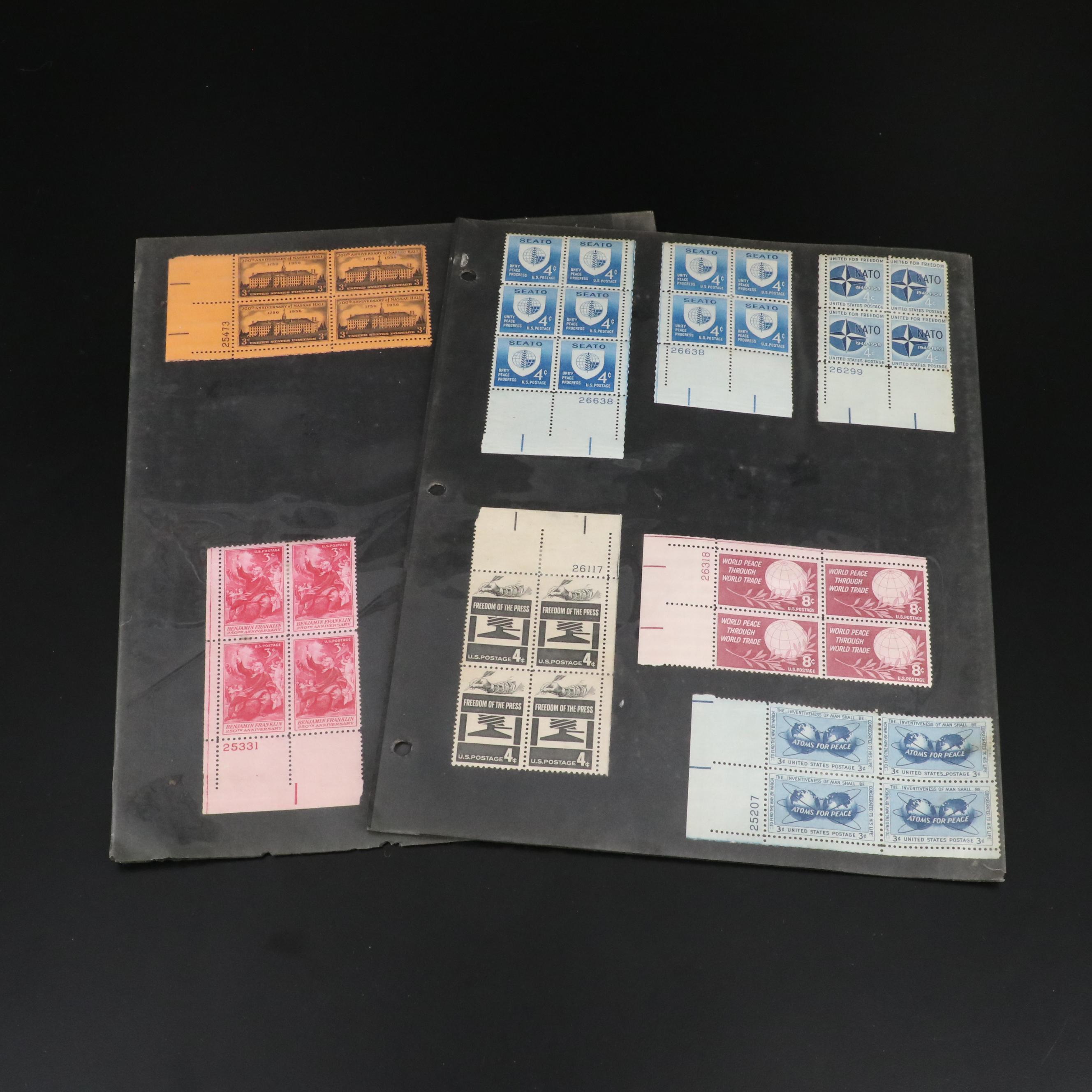 Miscellaneous Vintage U.S. Postage Stamp Sheets