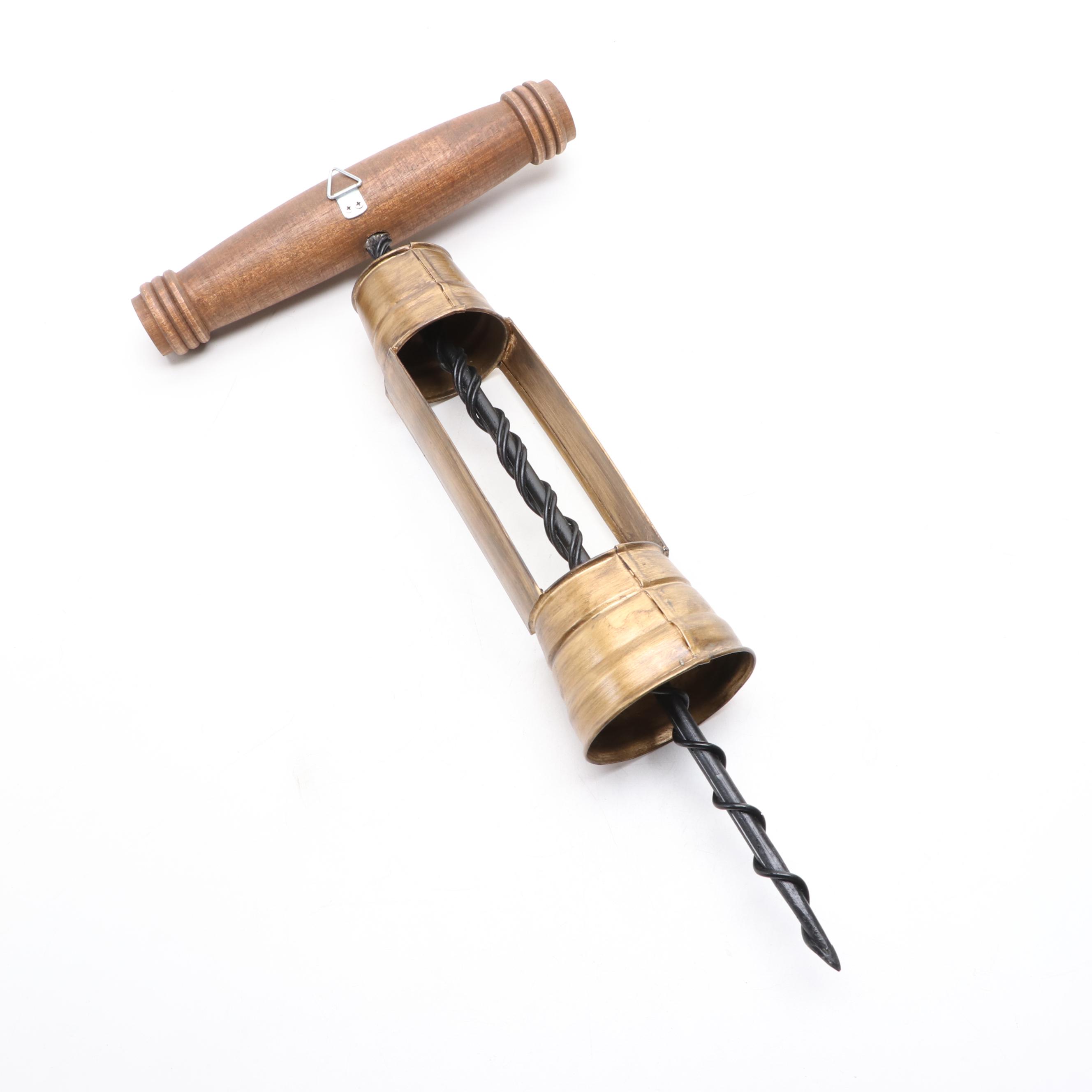 Decorative Wall Mounted Corkscrew