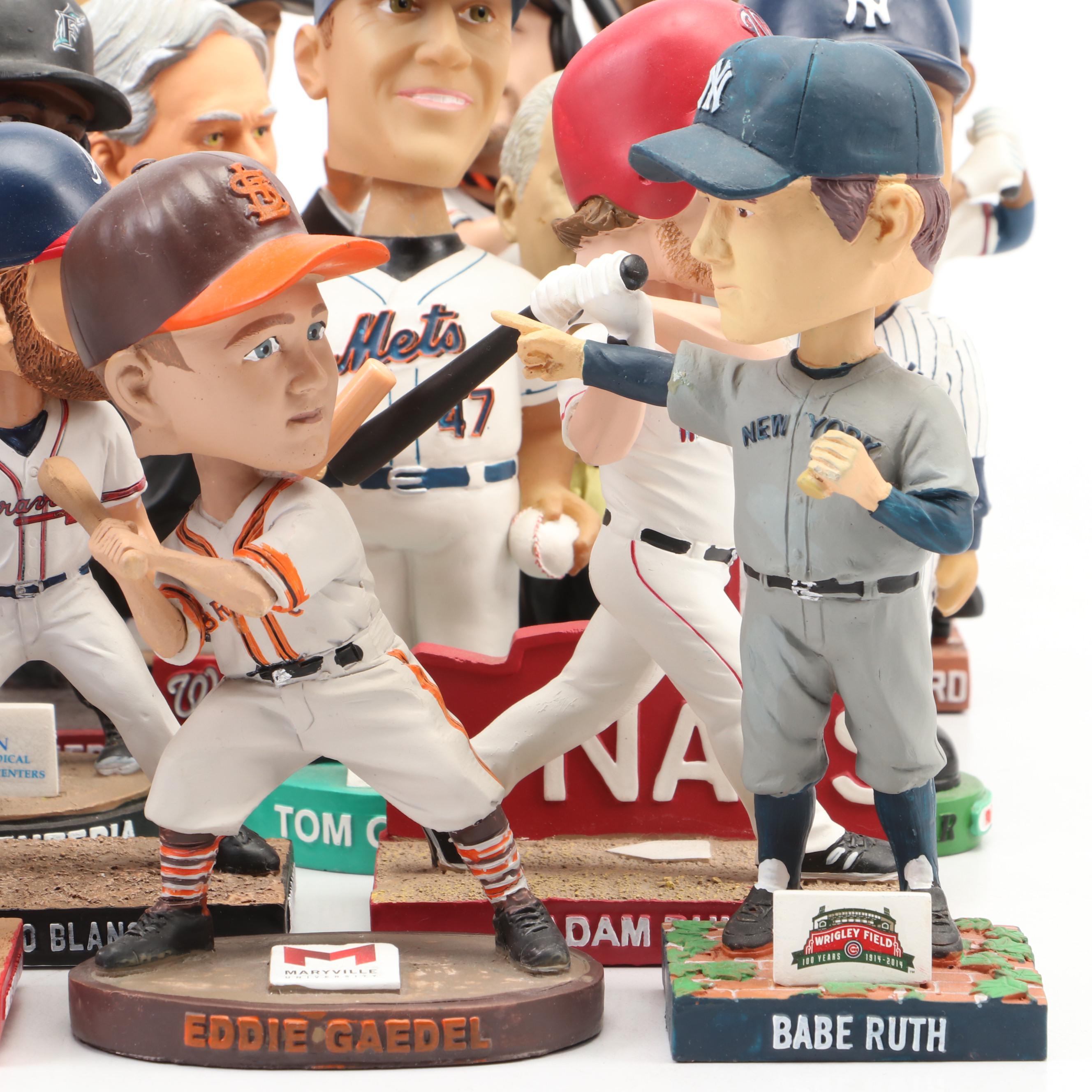 Baseball Bobbleheads Featuring Babe Ruth, Derek Jeter, and More