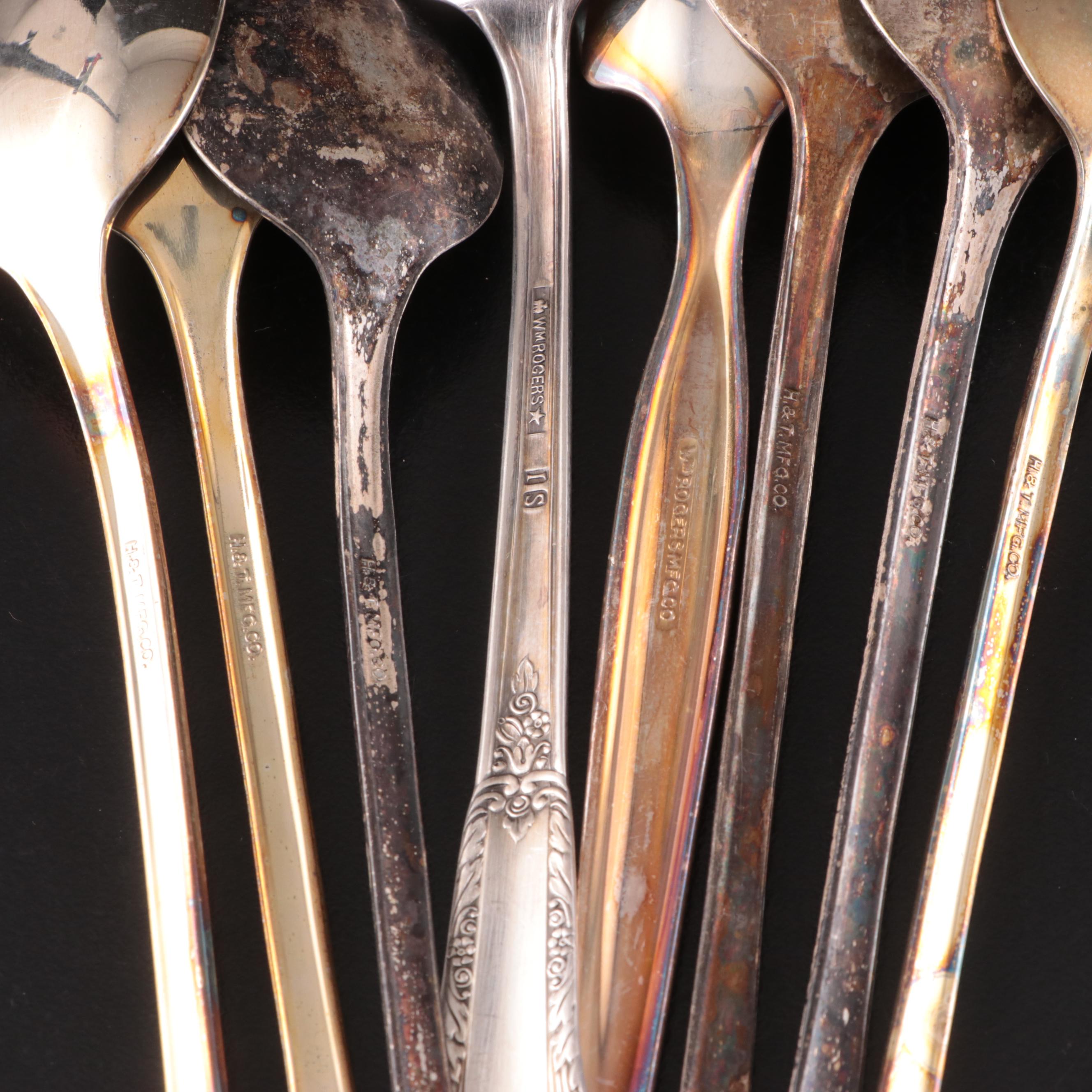 Wm. Rogers with Other Silver Plate Flatware, Mid-20th Century
