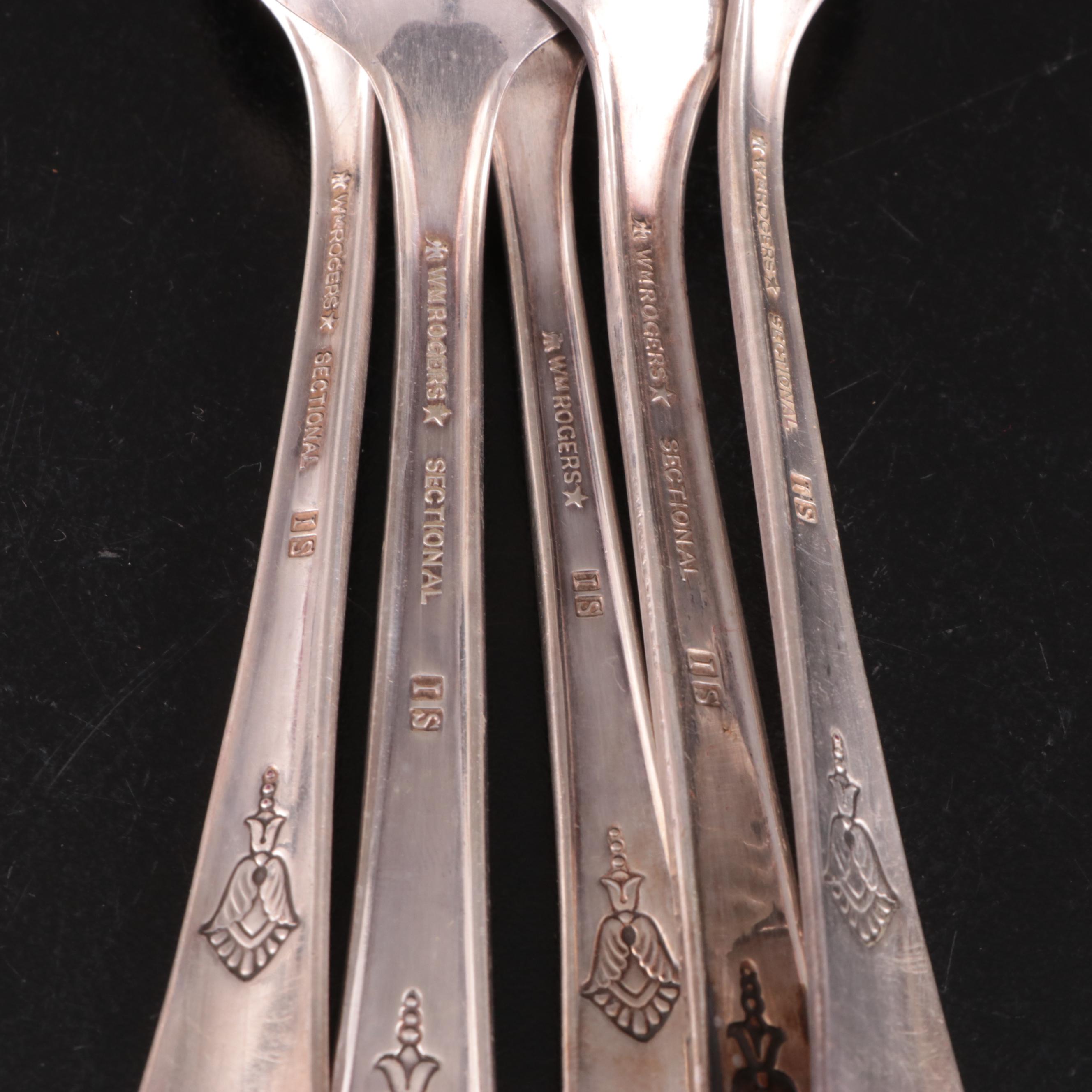 Wm. Rogers with Other Silver Plate Flatware, Mid-20th Century