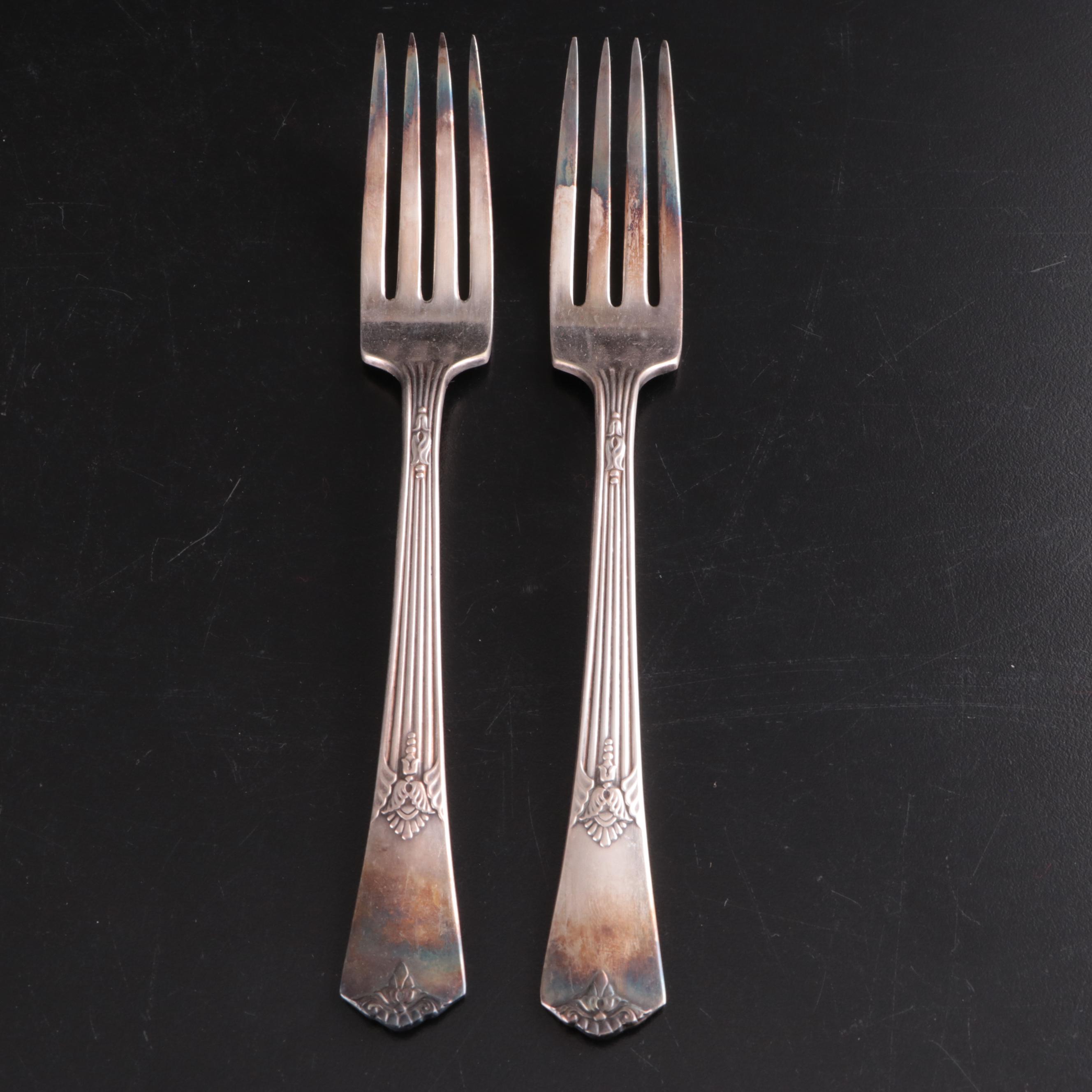 Wm. Rogers with Other Silver Plate Flatware, Mid-20th Century