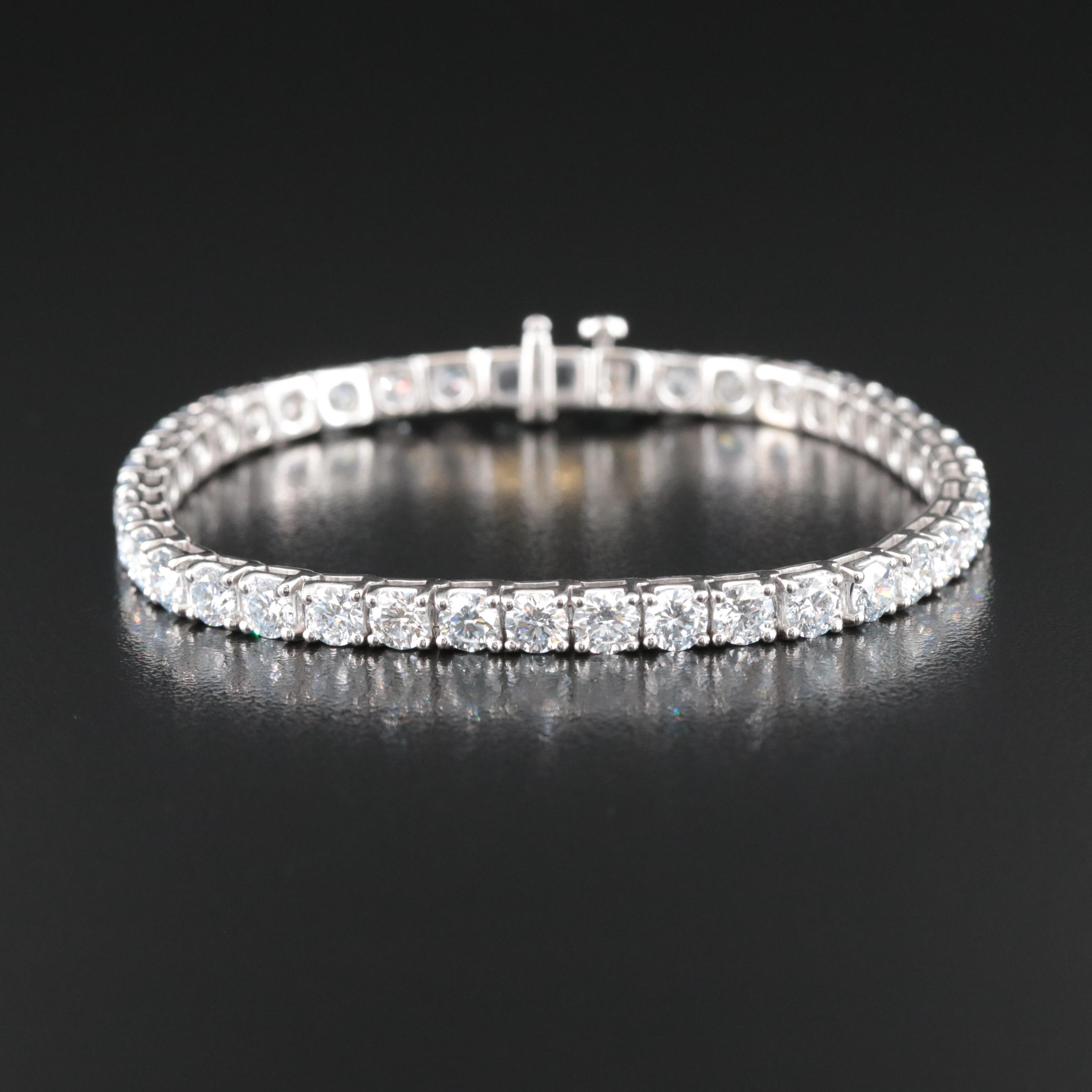 14K 13.02 CTW Lab Grown Diamond Line Bracelet