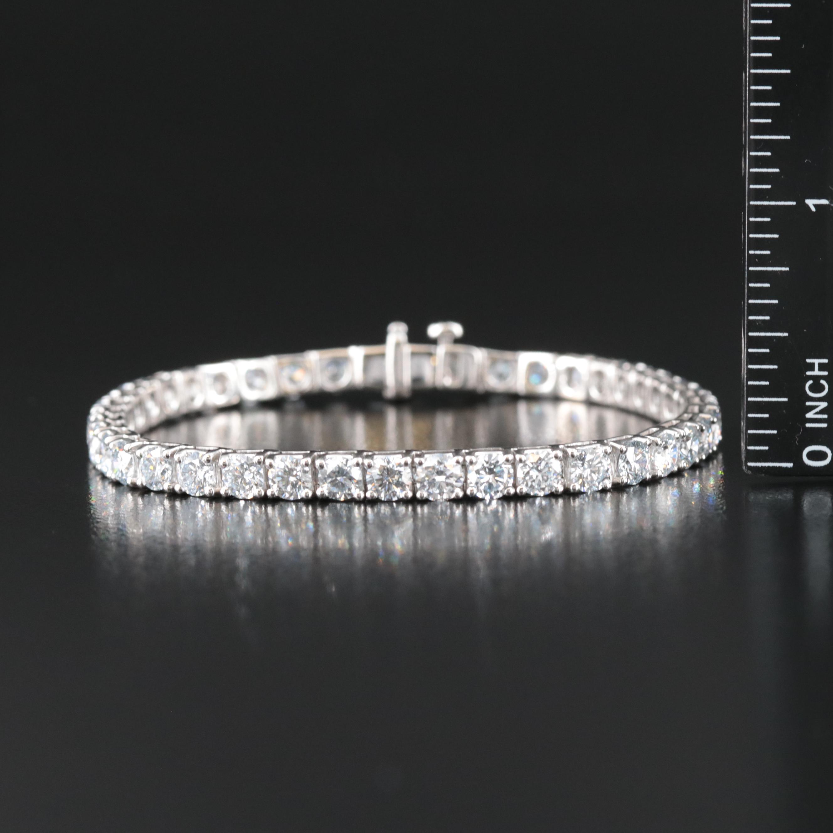 14K 13.02 CTW Lab Grown Diamond Line Bracelet