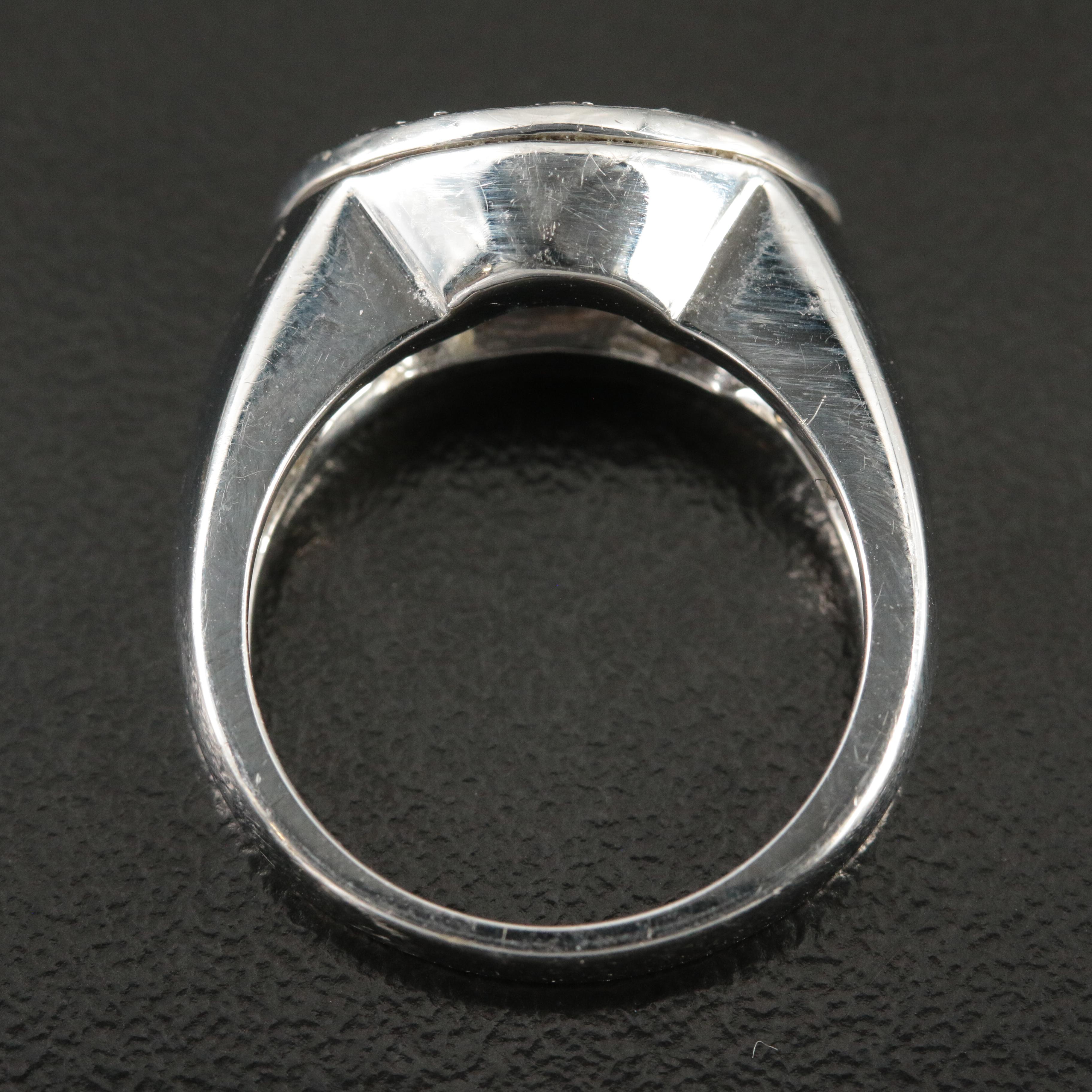 Movado 18K Chalcedony and 0.15 CTW Diamond 'Radius' Ring