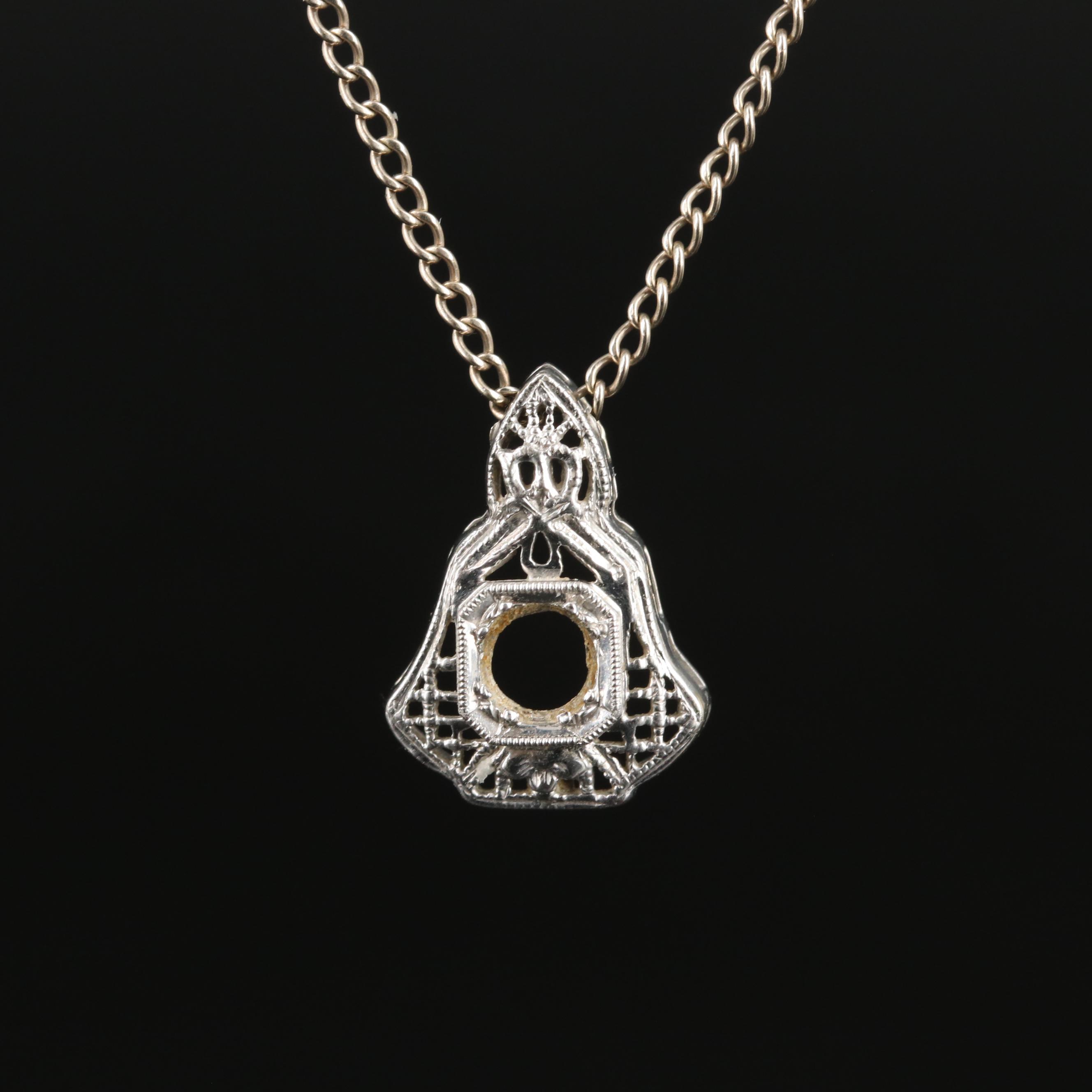 14K and 10K Pendant Necklace