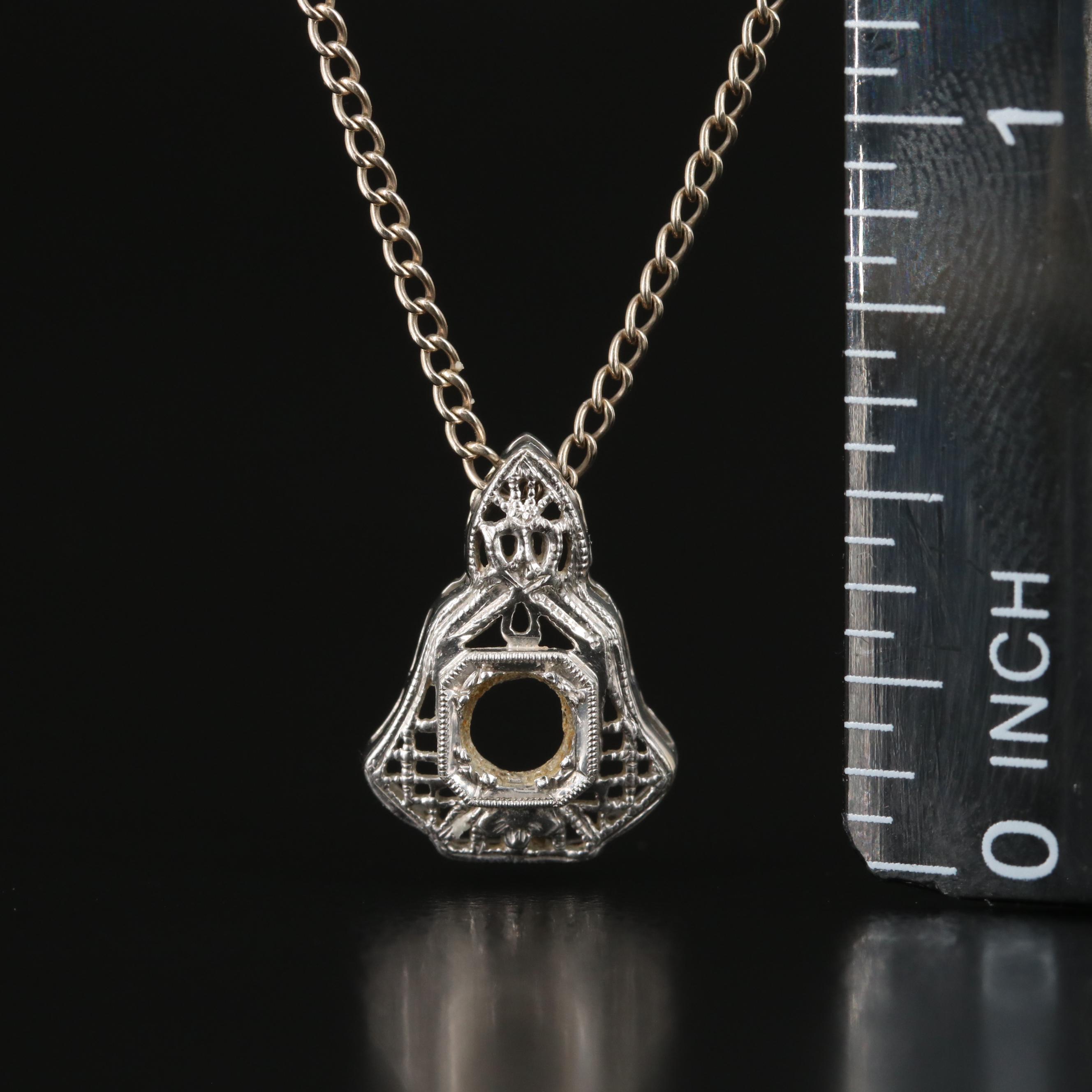 14K and 10K Pendant Necklace