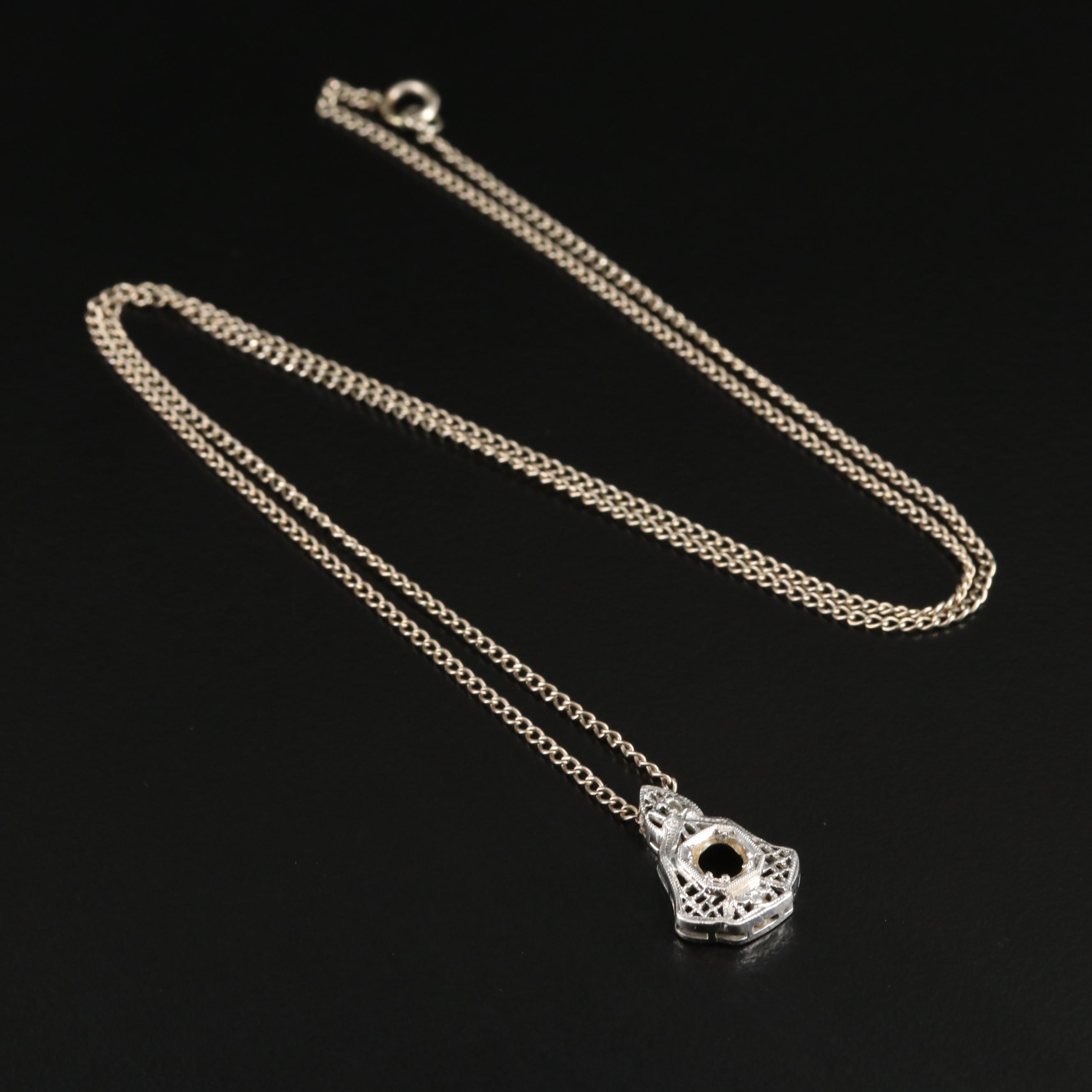 14K and 10K Pendant Necklace