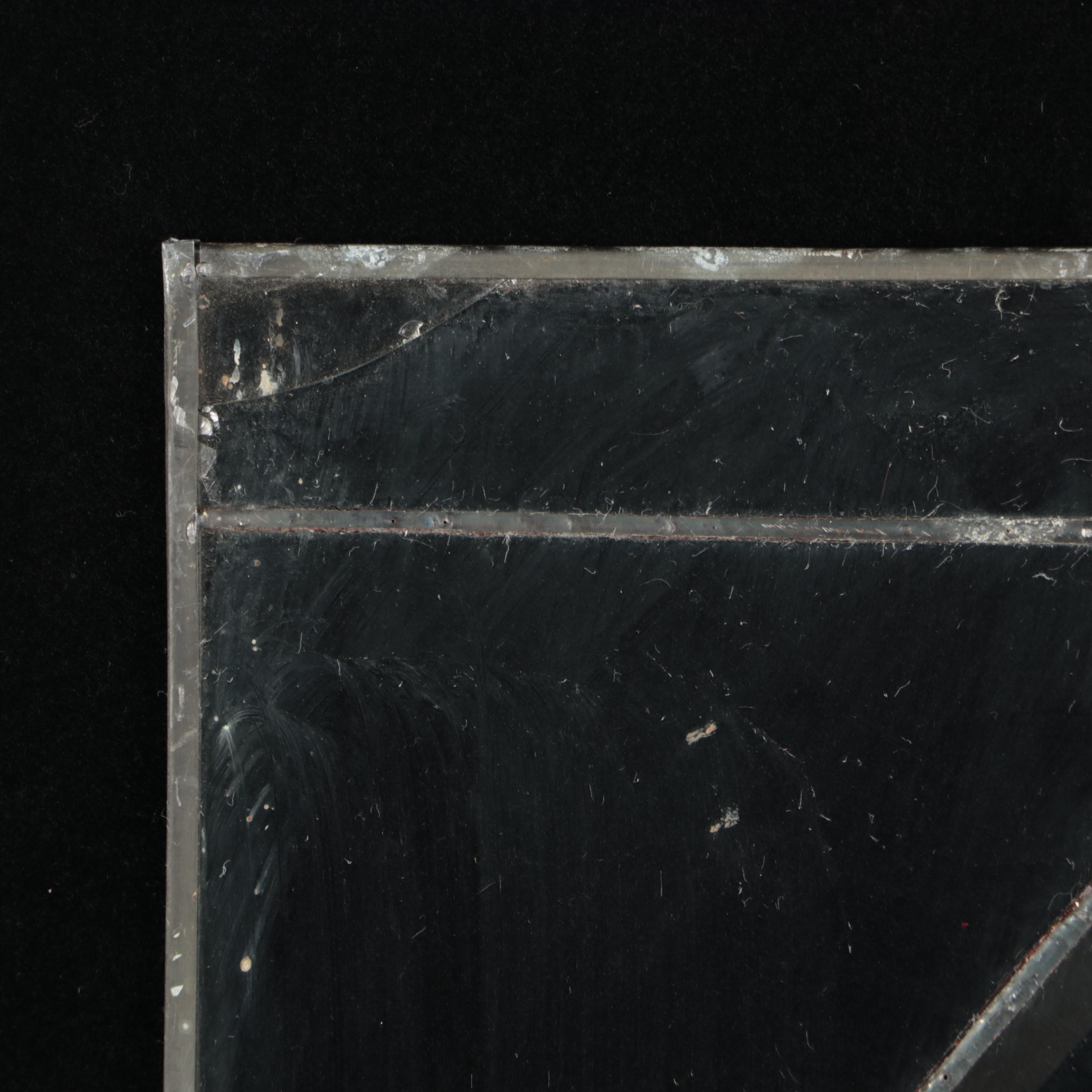 Arts and Crafts Clear Leaded Glass Window Pane Insets