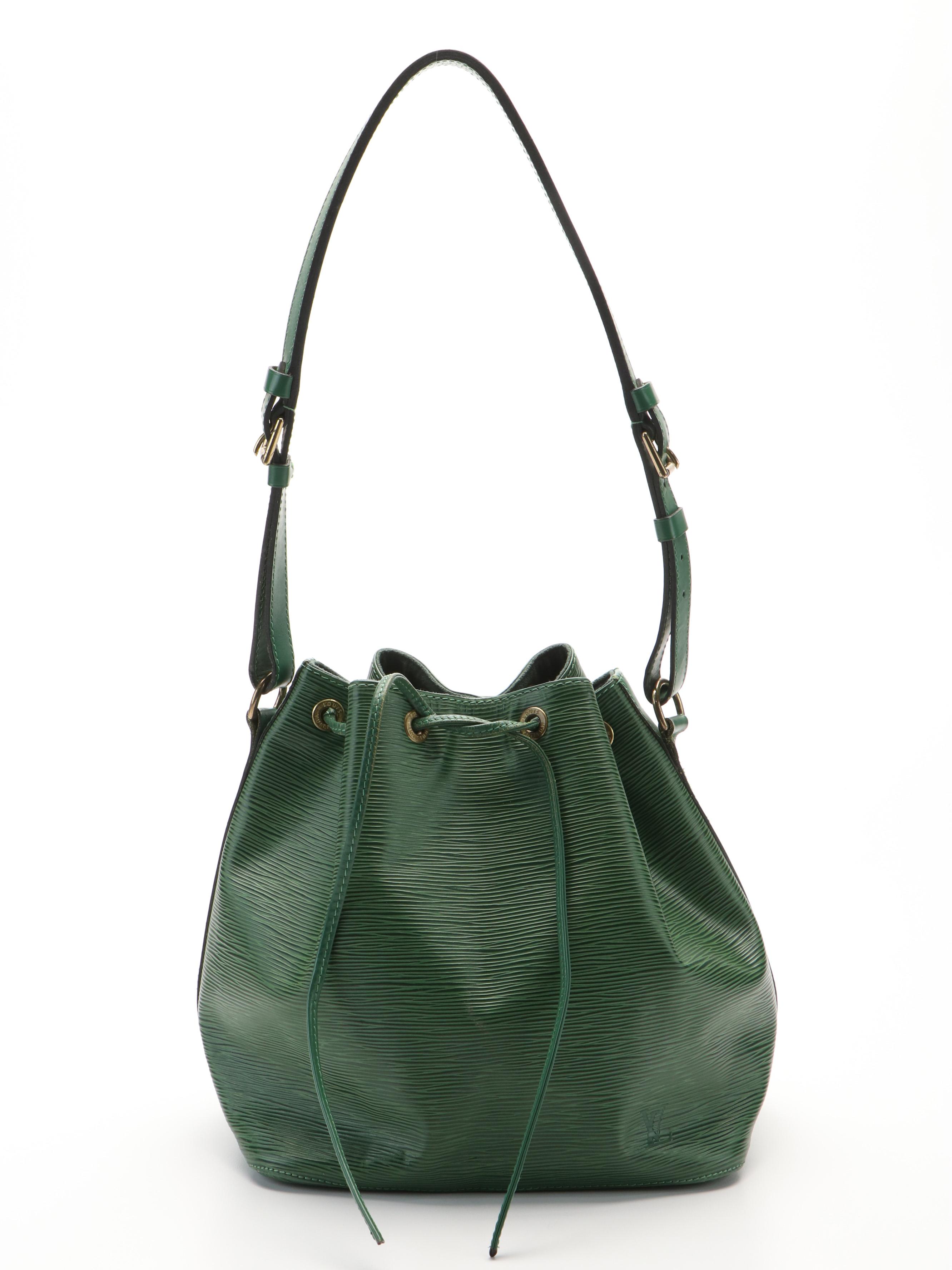 Louis Vuitton Borneo Green Epi Leather Petit Noe Shoulder Bag