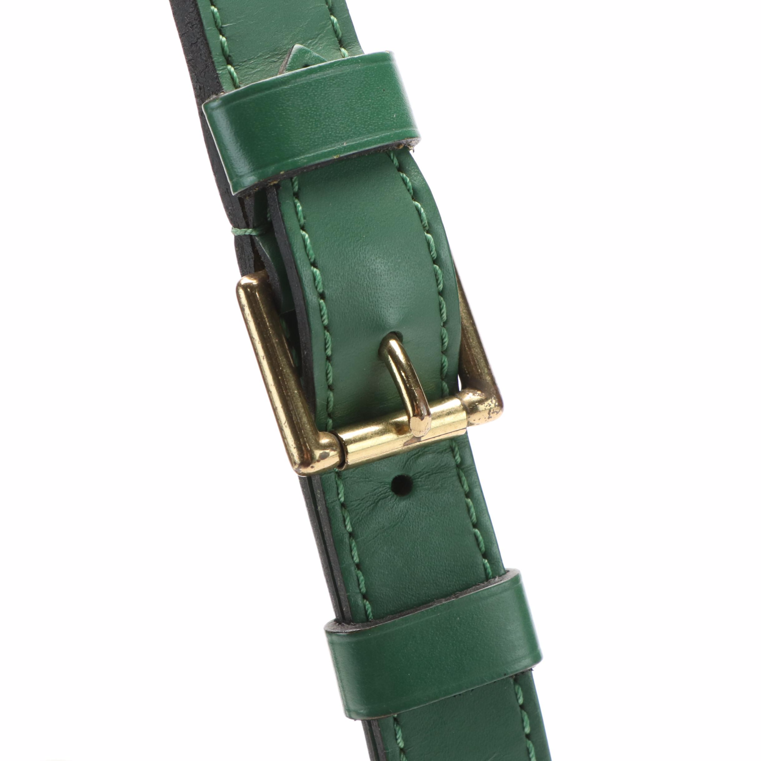 Louis Vuitton Borneo Green Epi Leather Petit Noe Shoulder Bag