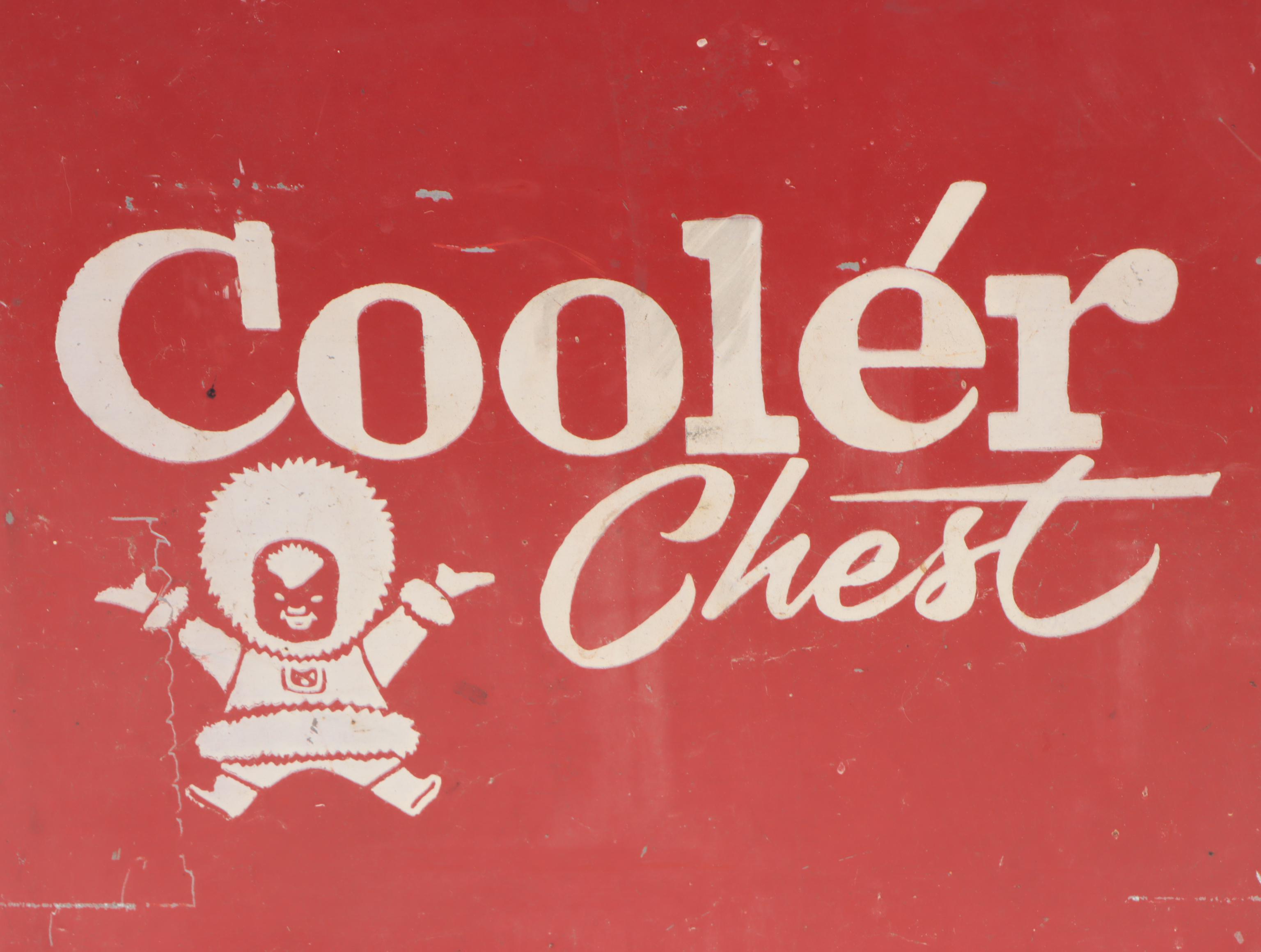 Eskimo Cooler Chest with Tray, Mid-20th Century