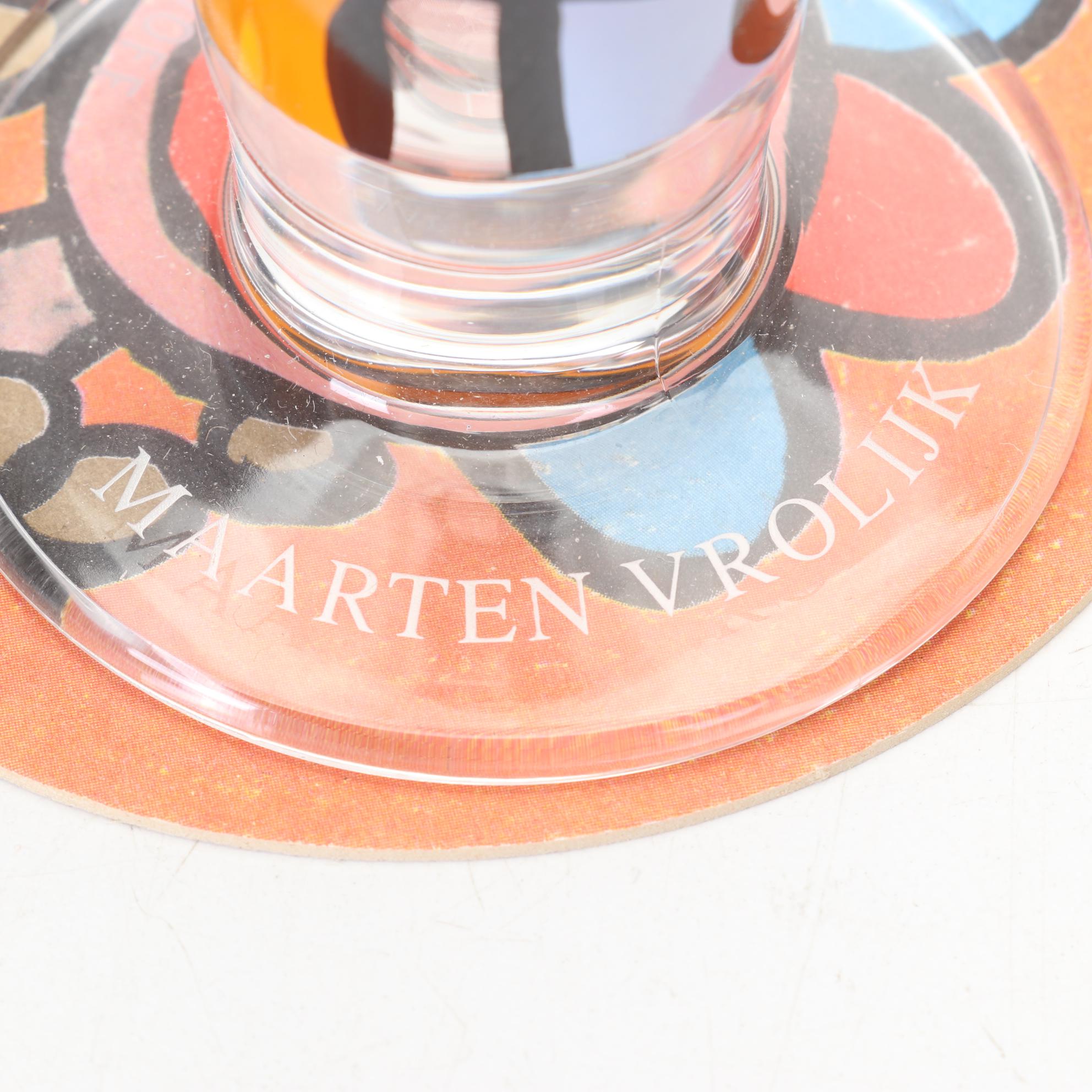 Ritzenhoff Designer Art Beer Glasses With Signed Coasters and Boxes, 1995-1998