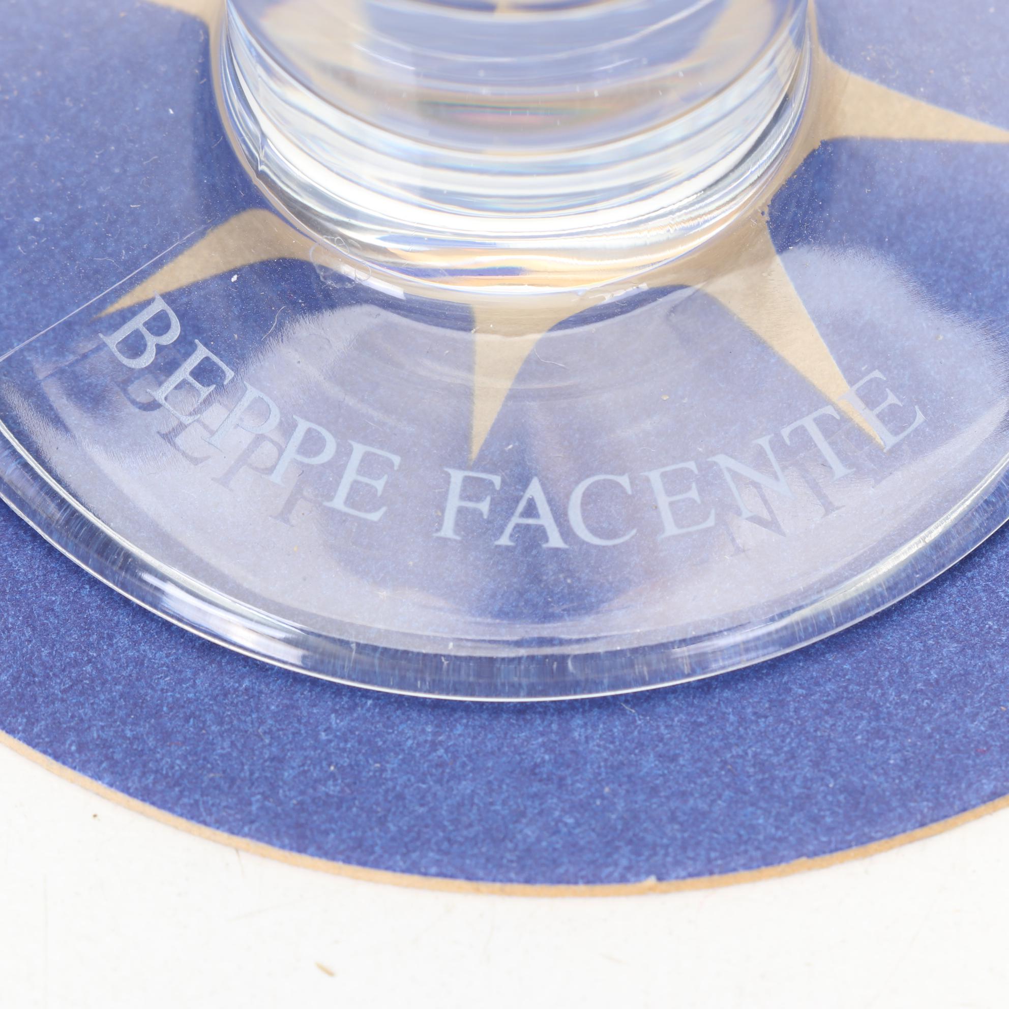 Ritzenhoff Designer Art Beer Glasses With Signed Coasters and Boxes, 1995-1998