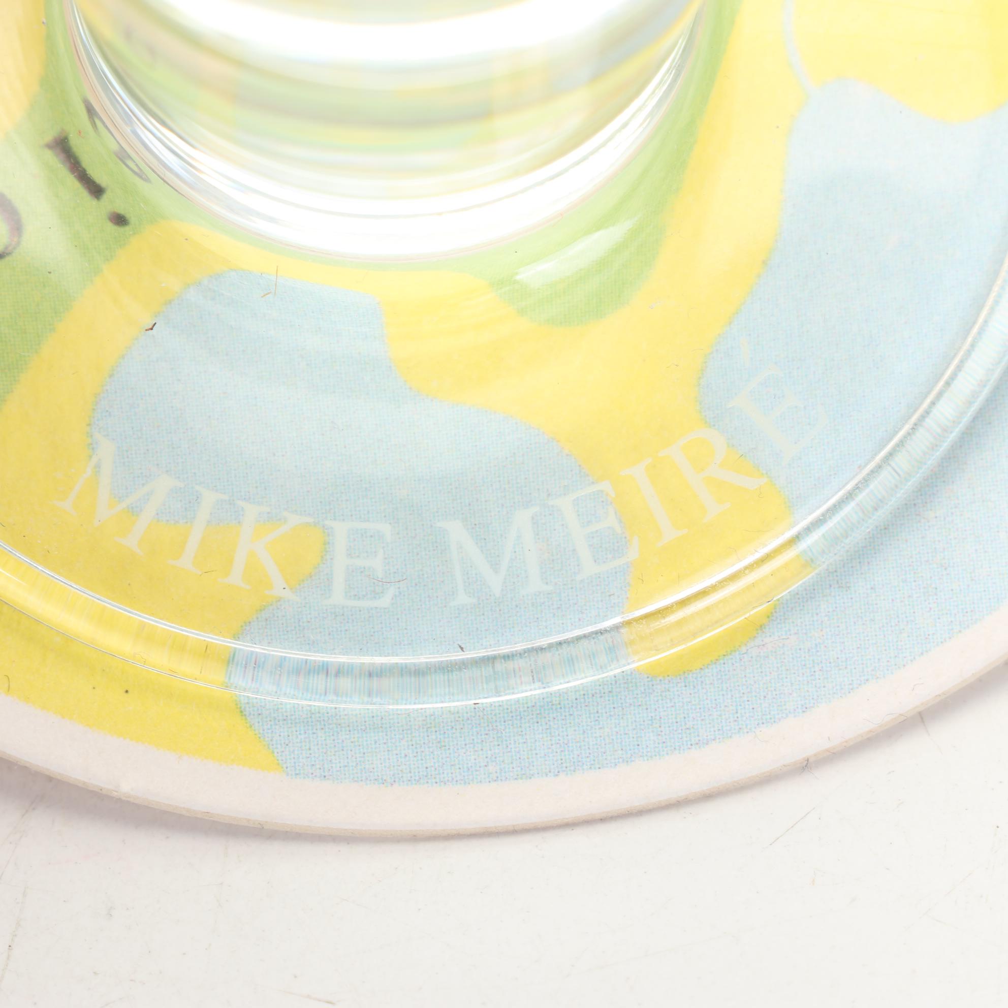 Ritzenhoff Designer Art Beer Glasses With Signed Coasters and Boxes, 1995-1998