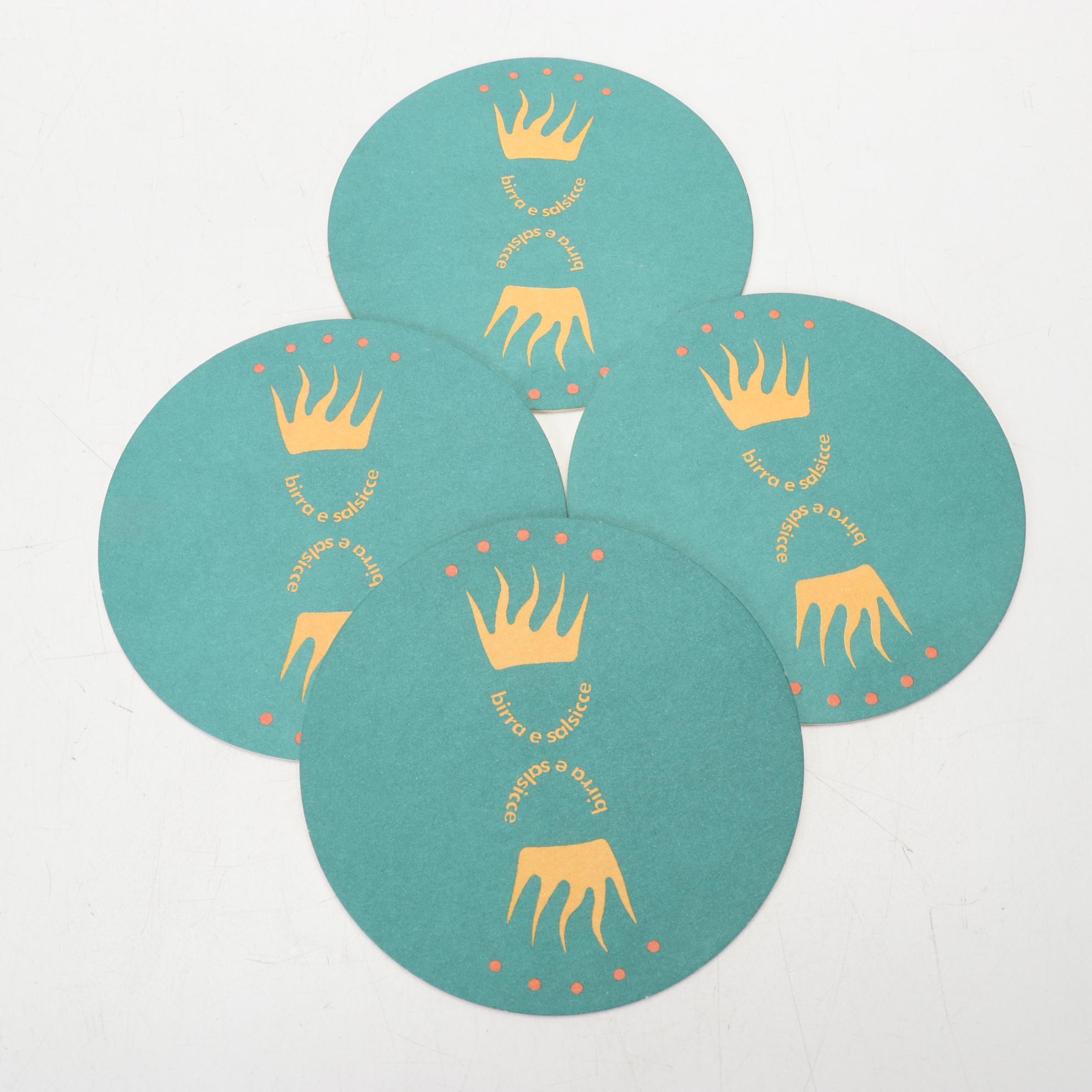 Ritzenhoff Designer Art Beer Glasses With Signed Coasters and Boxes, 1995-1998