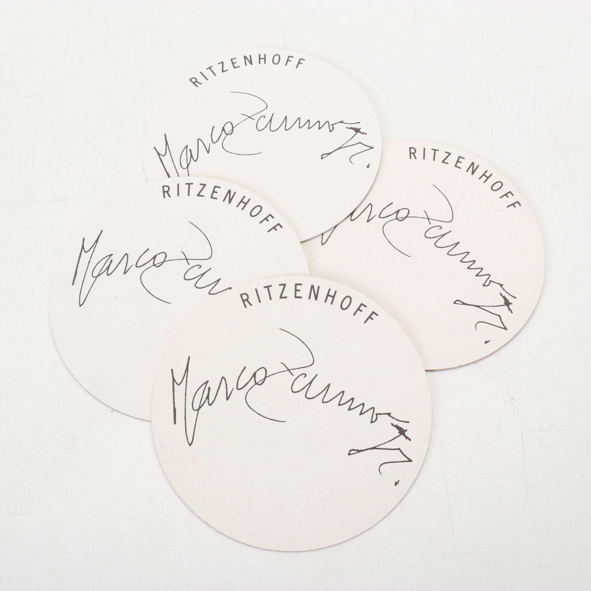 Ritzenhoff Designer Art Beer Glasses With Signed Coasters and Boxes, 1995-1998