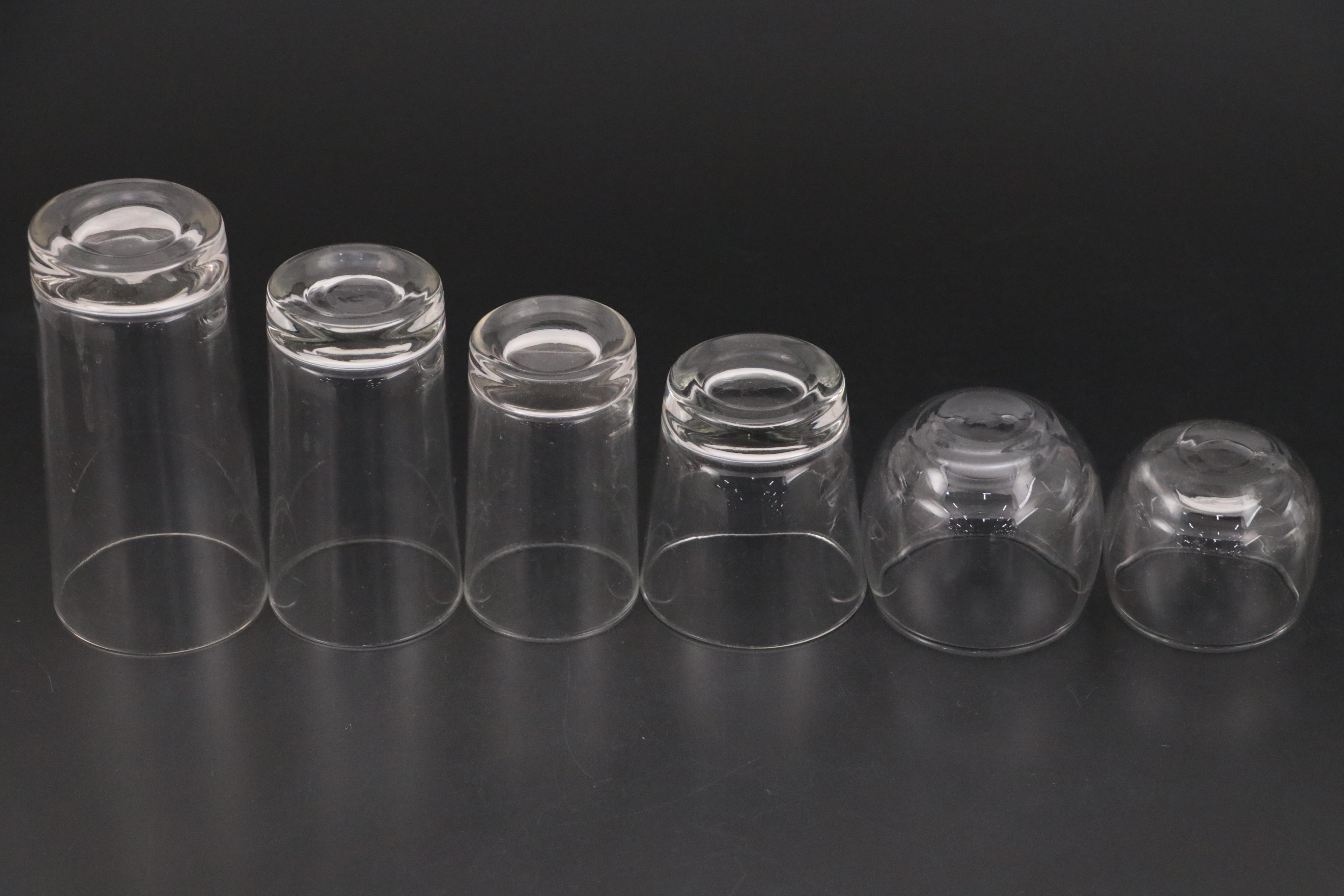 Glass Roly Poly Cocktail and Other Tumblers and Old Fashioned Glasses