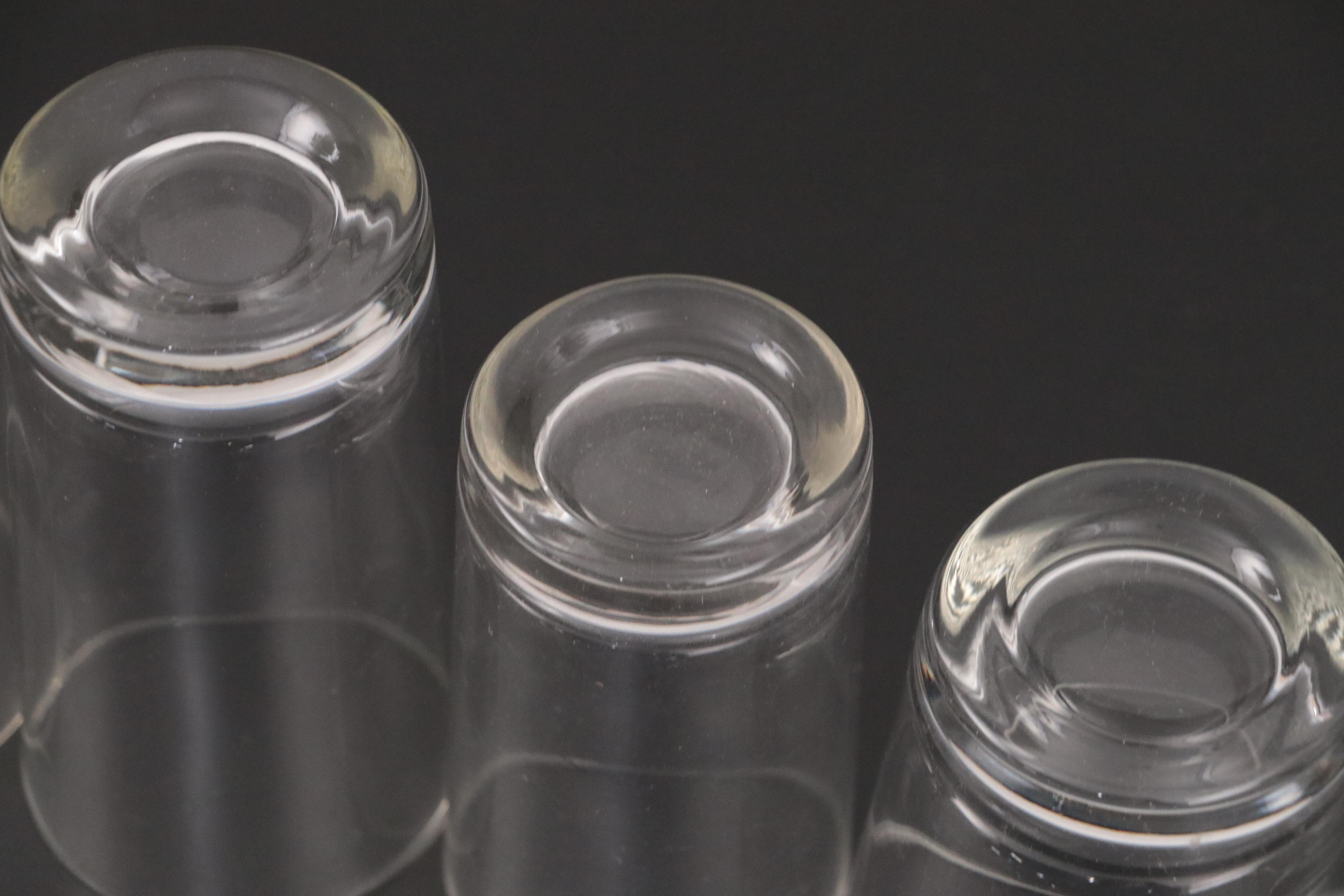 Glass Roly Poly Cocktail and Other Tumblers and Old Fashioned Glasses